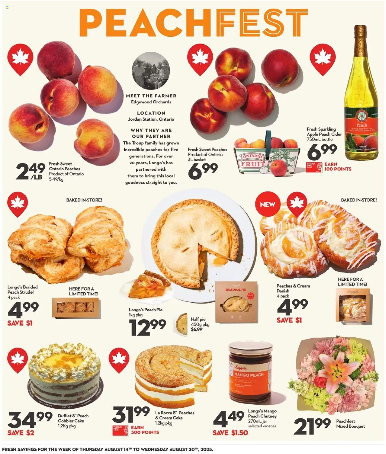 Longo's flyer valid from 14.08.2025 | Page: 7 | Products: Cream, Basket