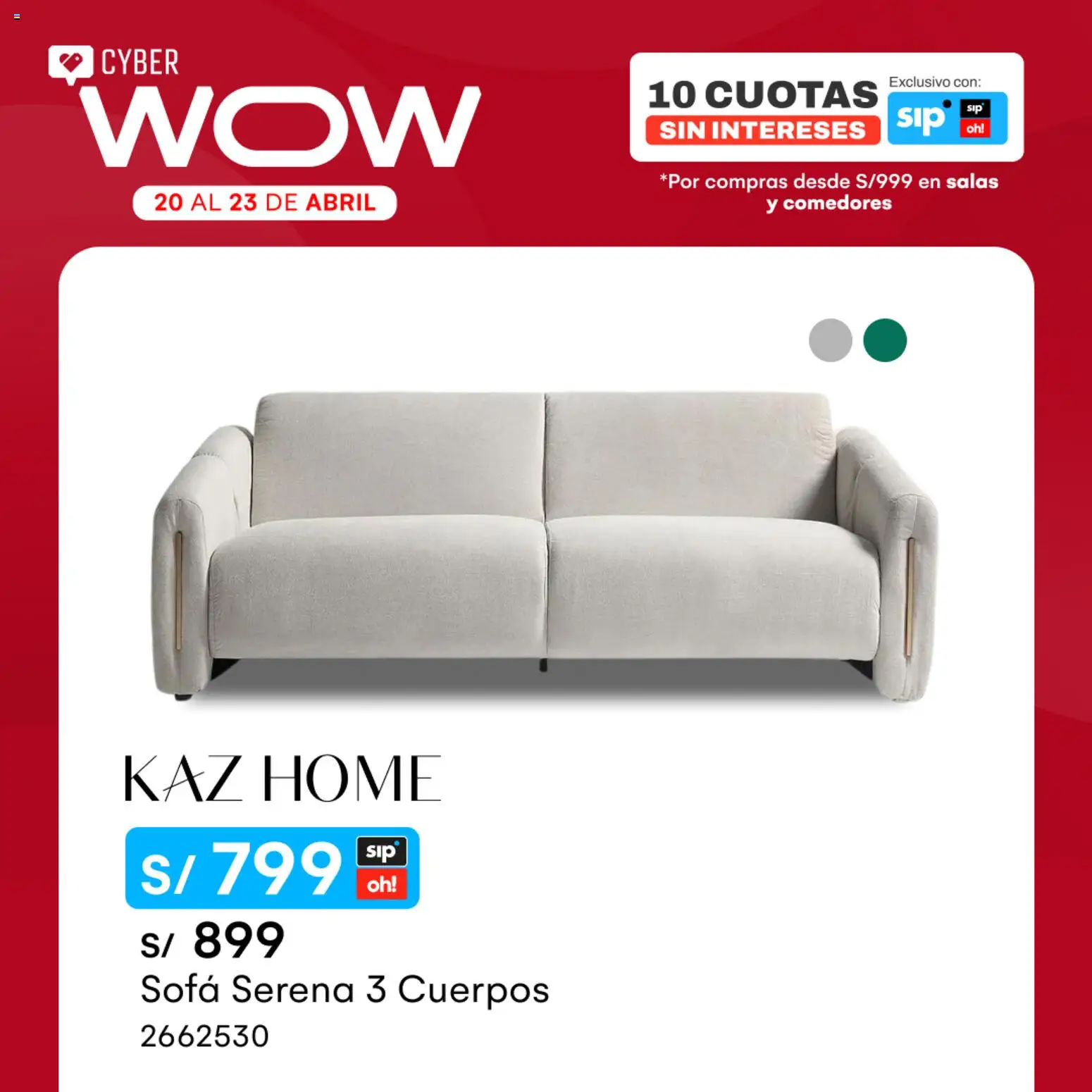 Catálogo Oechsle válido desde 20.04.2026 | Página: 7 | Productos: Sofá