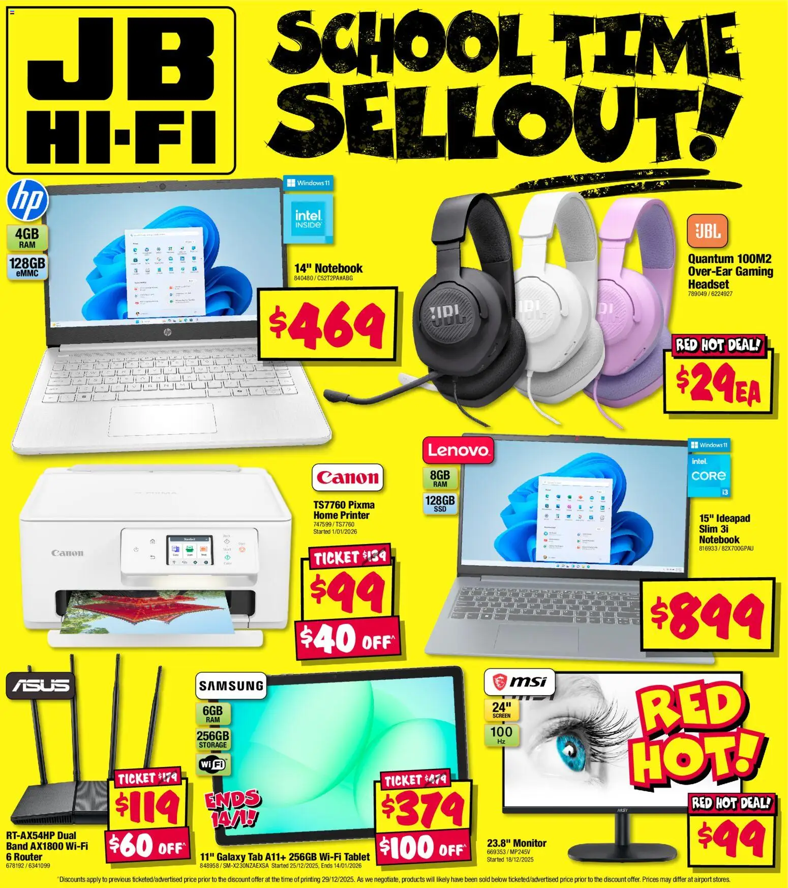 JB Hi-Fi catalogue - valid from 08.01.2026 | Page: 48 | Products: Notebook, Tablet, Printer, Screen