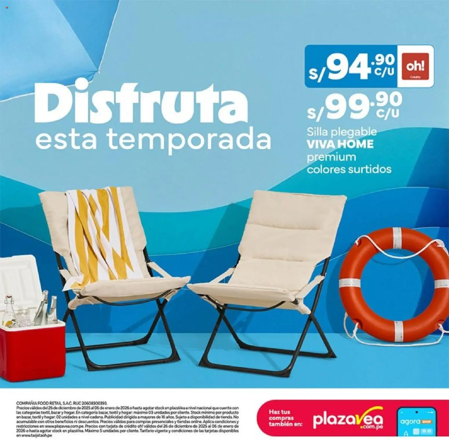 Catálogo Plaza Vea válido desde 26.12.2025 | Página: 20 | Productos: Silla