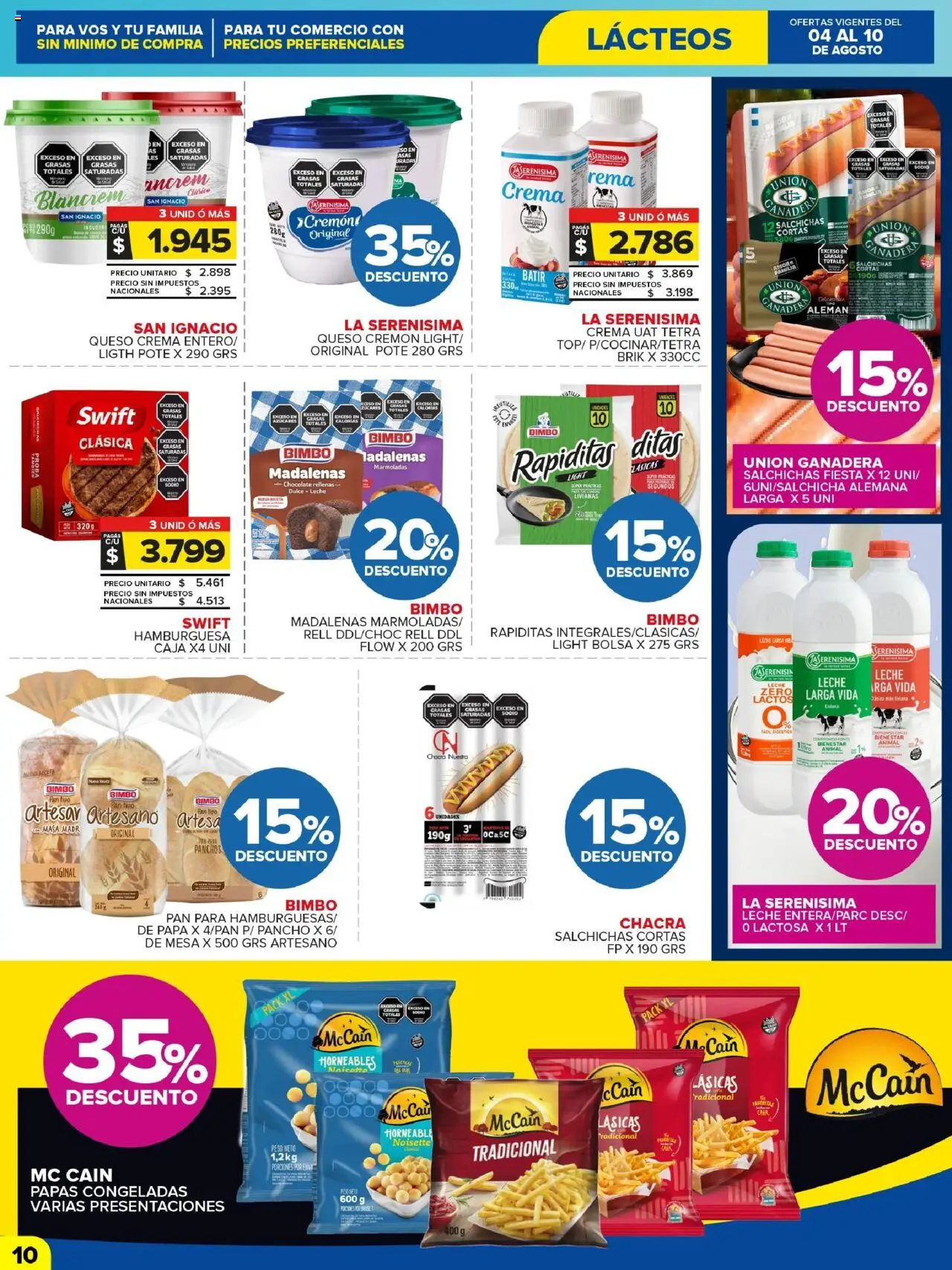 Carrefour Maxi catálogo │ válido desde el 04.08.2025 | Página: 10 | Productos: Mesa, Caja, Pan, Chocolate