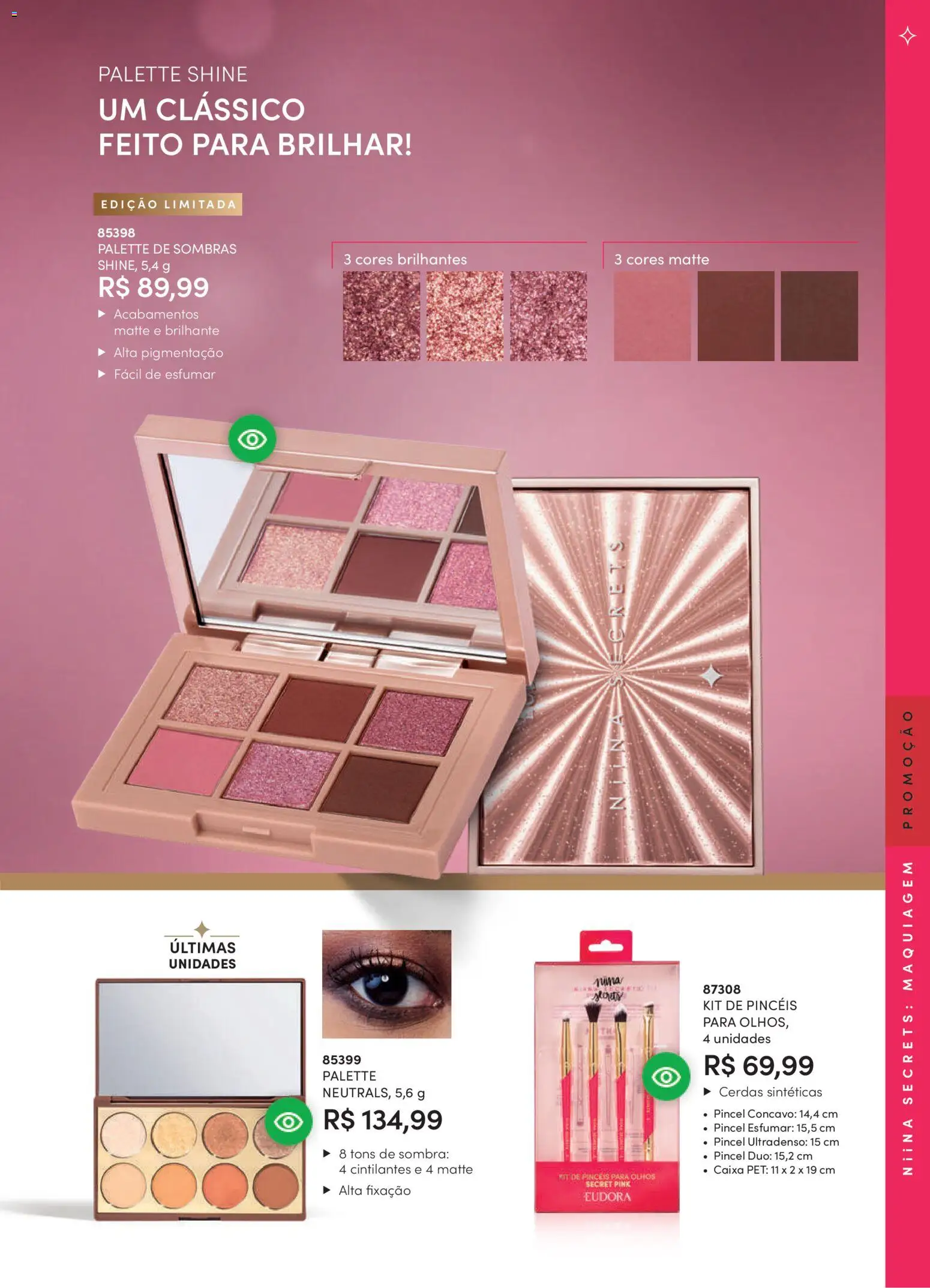 Eudora Folheto - válido de 11.03.2026 | Página: 111 | Produtos: Maquiagem, Pincel, Caixa
