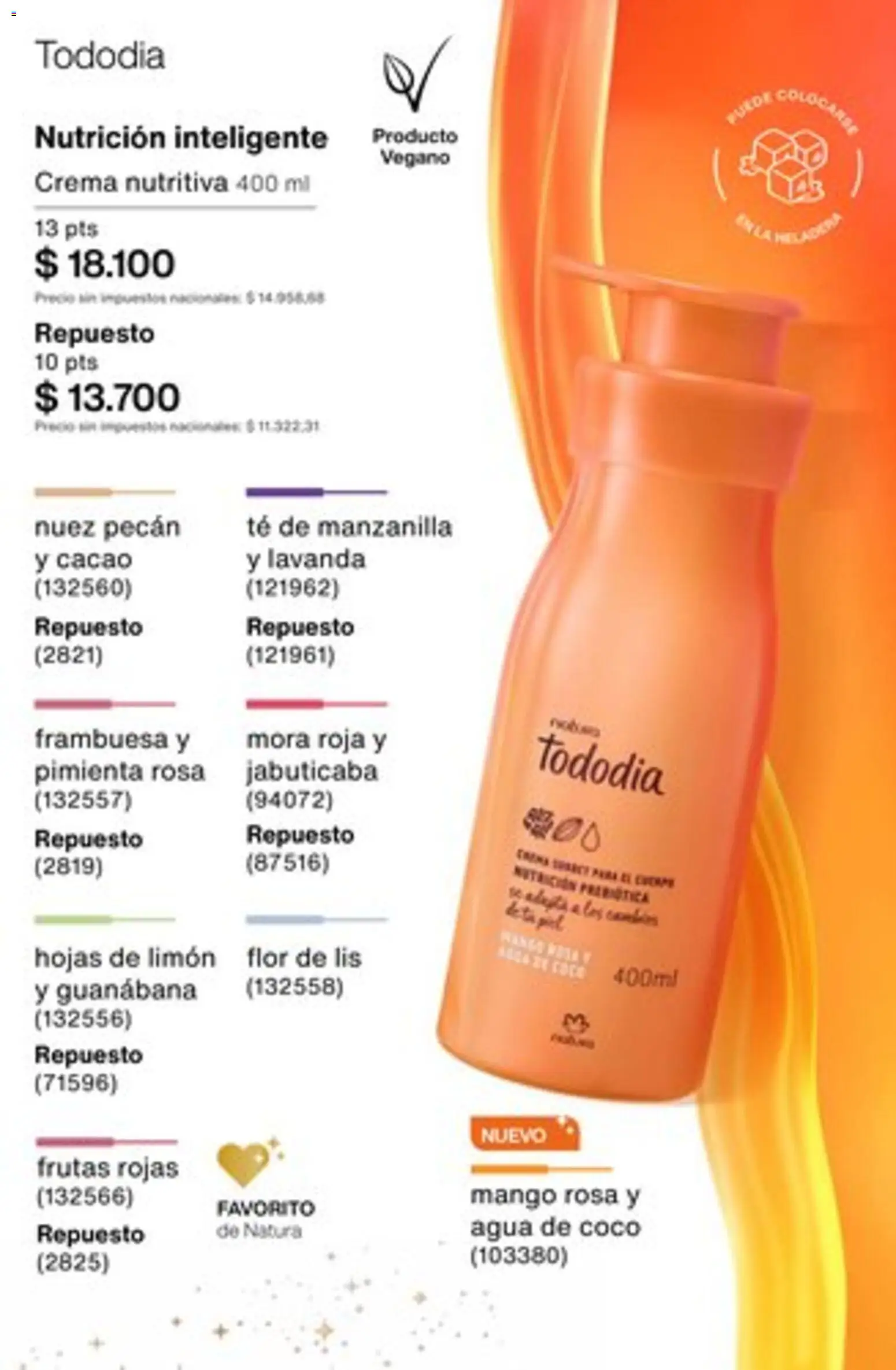 Catálogo Natura Ciclo 16/2025 │ válido desde el 01.11.2025 | Página: 223 | Productos: Pimienta, Agua, Limón, Mango