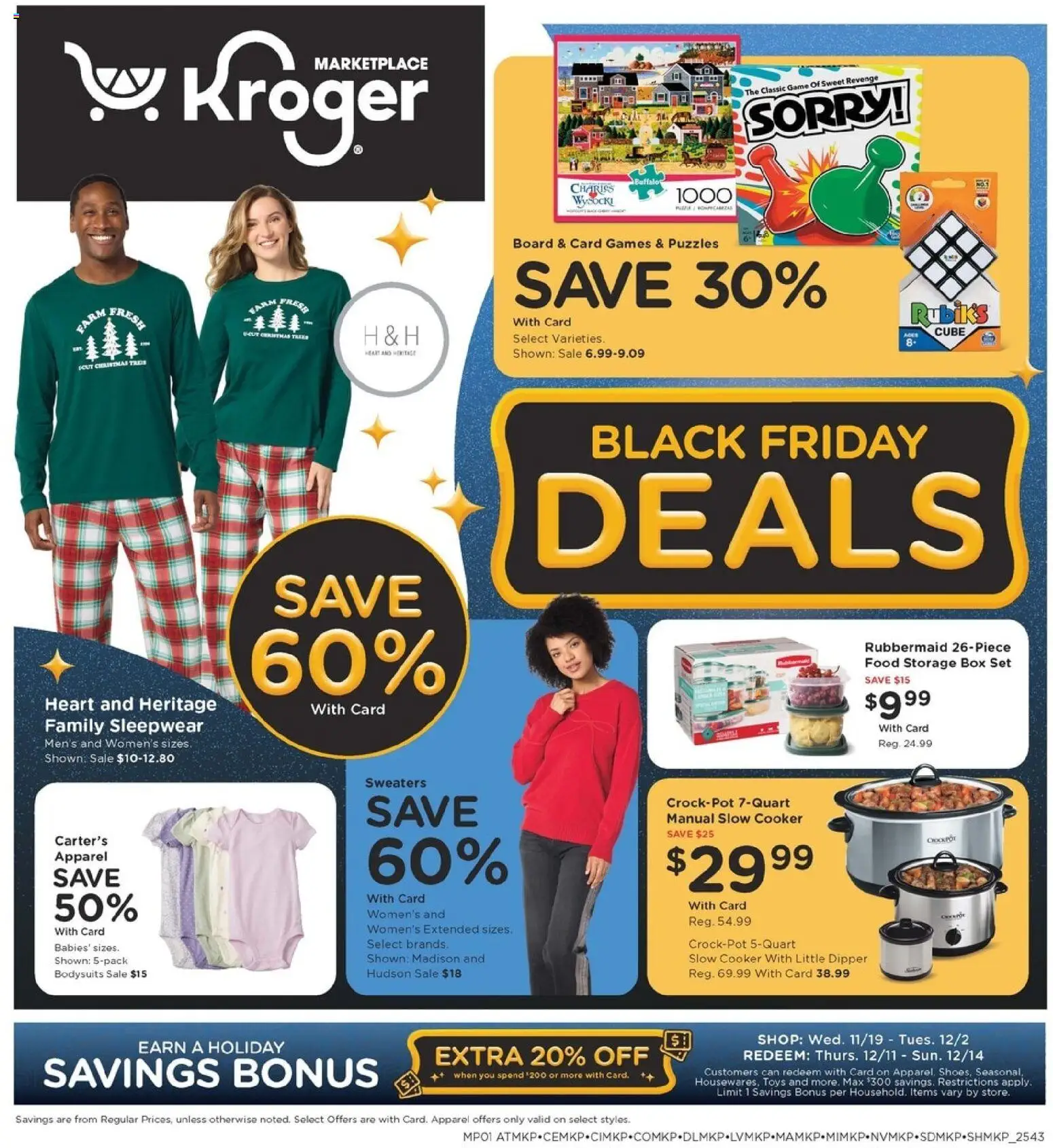 Kroger Black Friday - valid from 28.11.2025 | Page: 1 | Products: Cooker, Box, Game