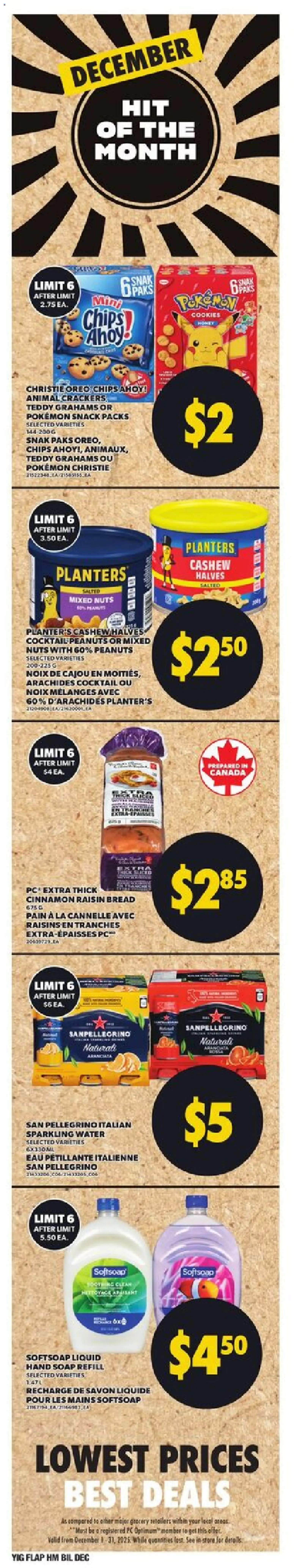 Independent Grocer flyer valid from 04.12.2025 | Page: 2 | Products: Chips, Cookies, Soap, Bread