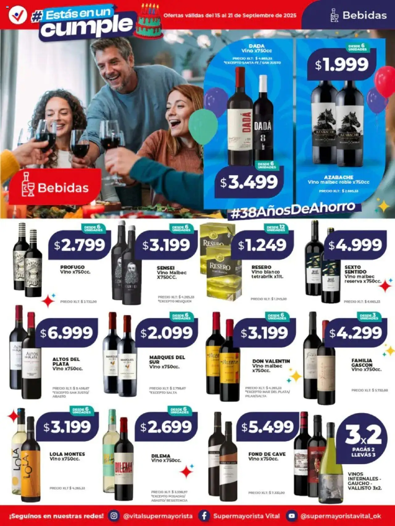 Vital ofertas - Laferrere │ válido desde el 15.09.2025 | Página: 19 | Productos: Vino