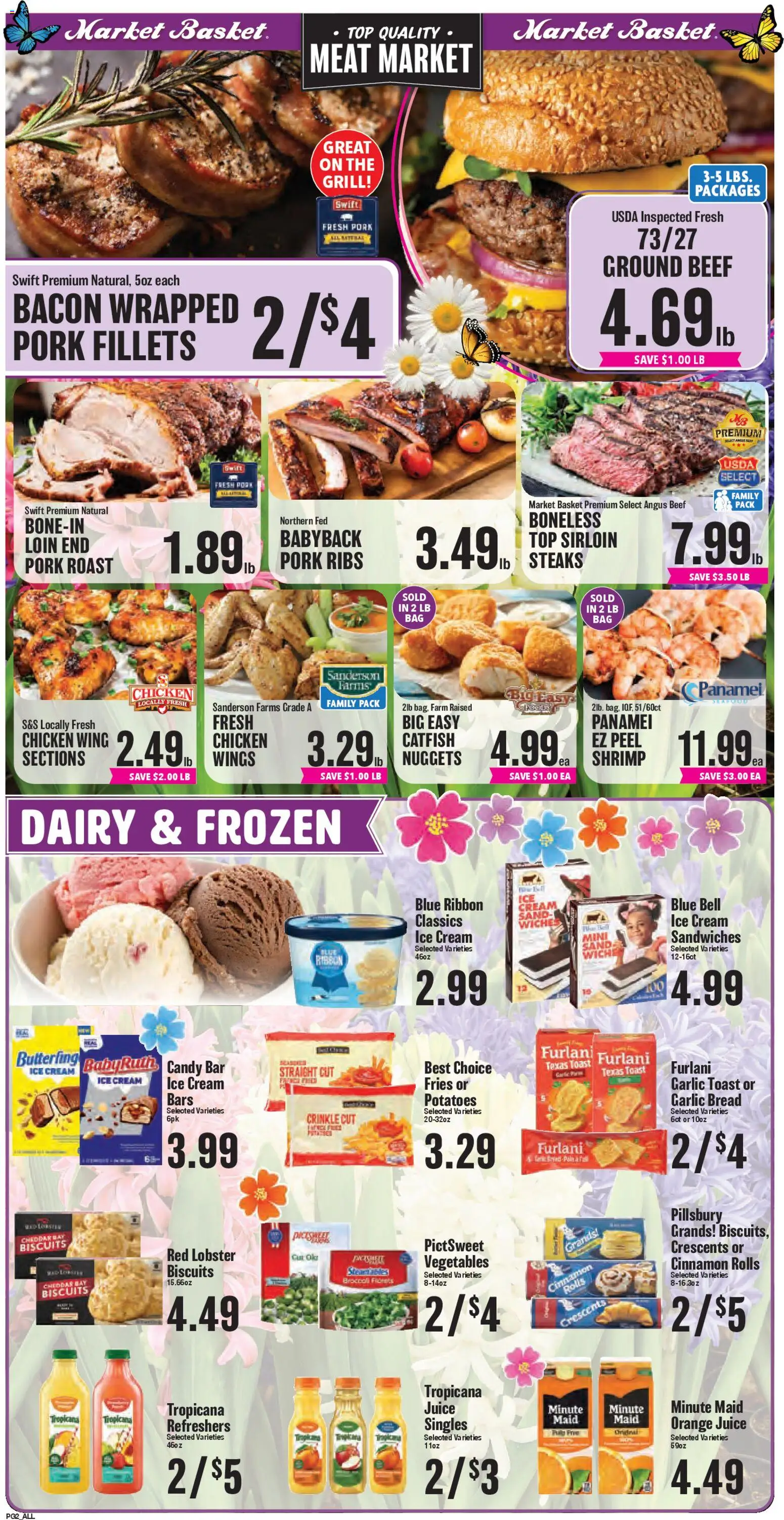 Market Basket Weekly Ad - valid from 22.04.2026 | Page: 2 | Products: Basket, Pork, Beef, Grill