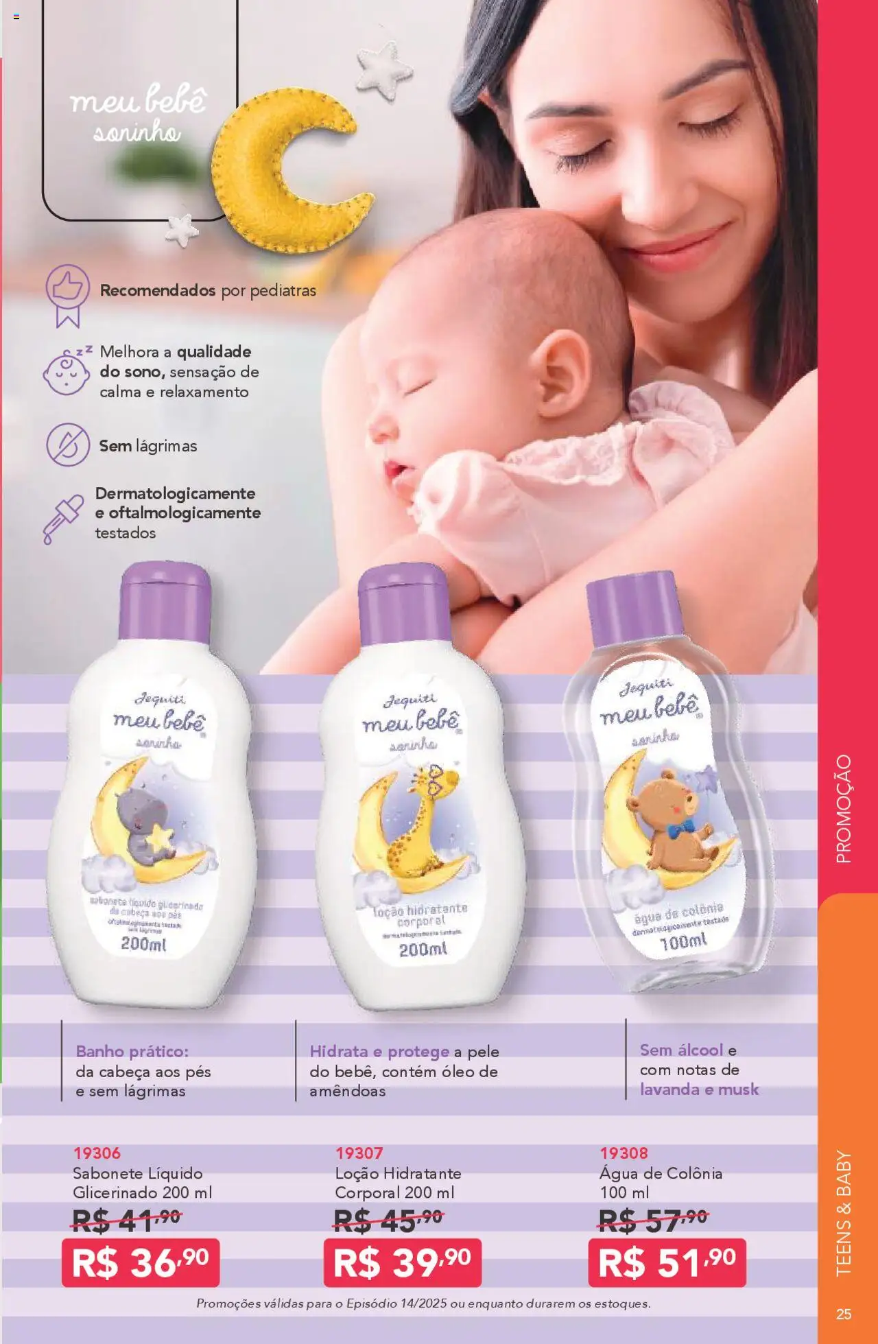 Jequiti Folheto - válido de 03.10.2025 | Página: 25 | Produtos: Hidratante corporal, Óleo, Amêndoas, Sabonete líquido