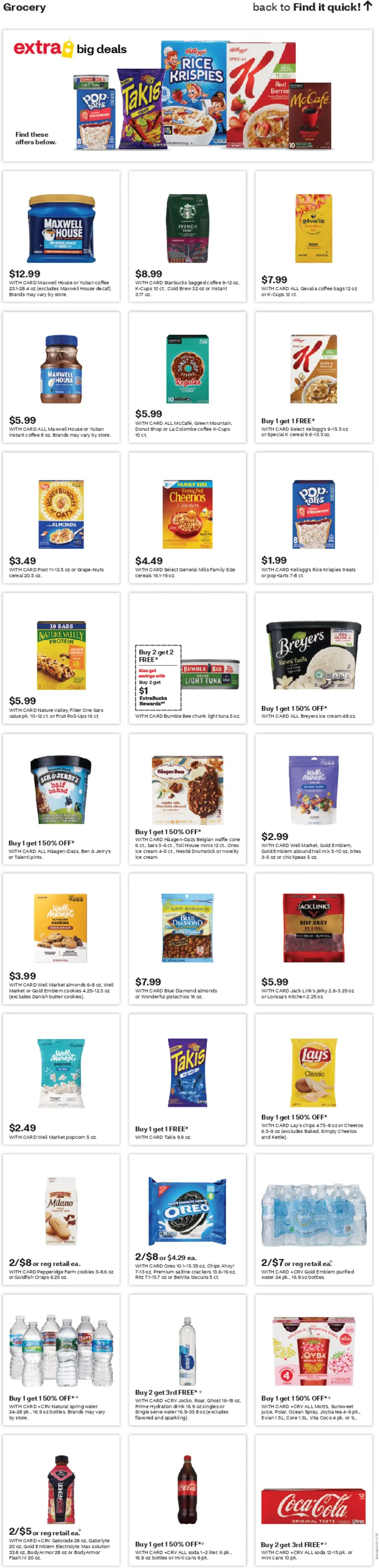 CVS Pharmacy Weekly Ad - FL - valid from 13.07.2025 | Page: 17 | Products: Coffee, Tea, Cookies, Ice cream