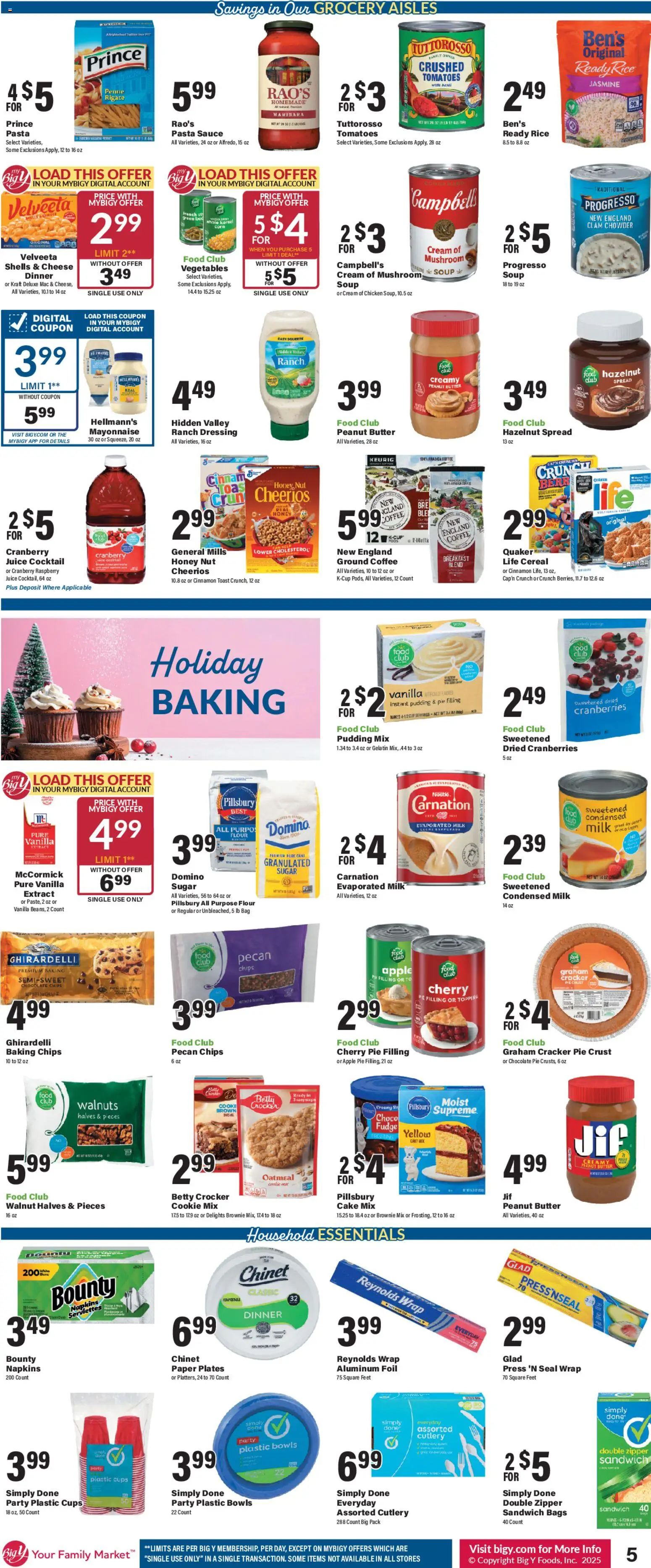 Big Y Weekly Ad - valid from 12.11.2025 | Page: 8 | Products: Bed, Chocolate, Vegetables, Raspberry