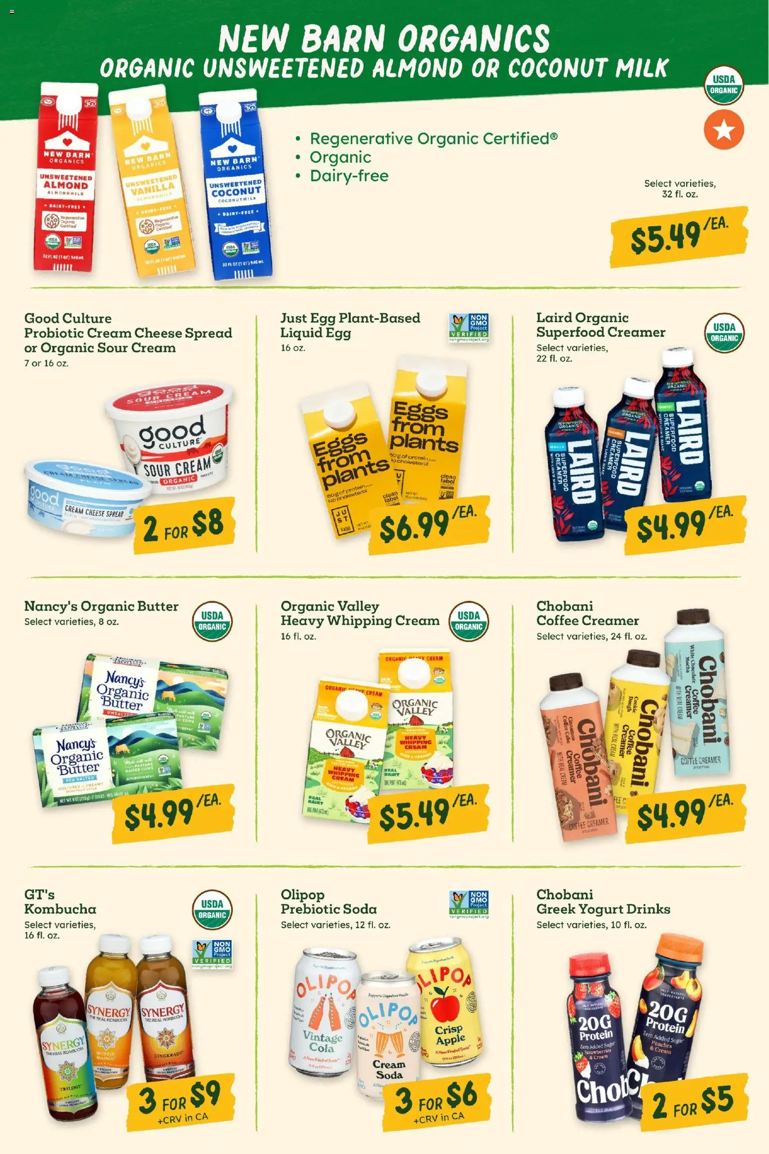 Sprouts Monthly Ad - valid from 25.03.2026 | Page: 22 | Products: Milk, Butter, Yogurt, Coffee