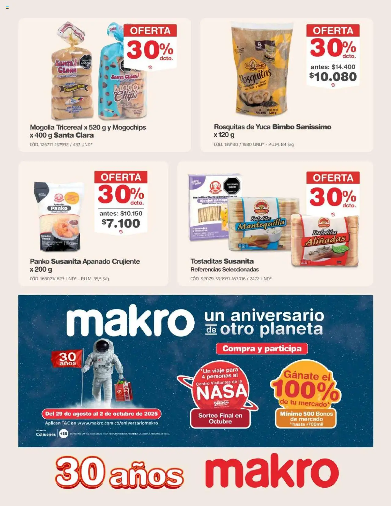 Makro revista - valida desde el 26.09.2025 | Página: 20 | Productos: Semillas, Mantequilla, Yuca