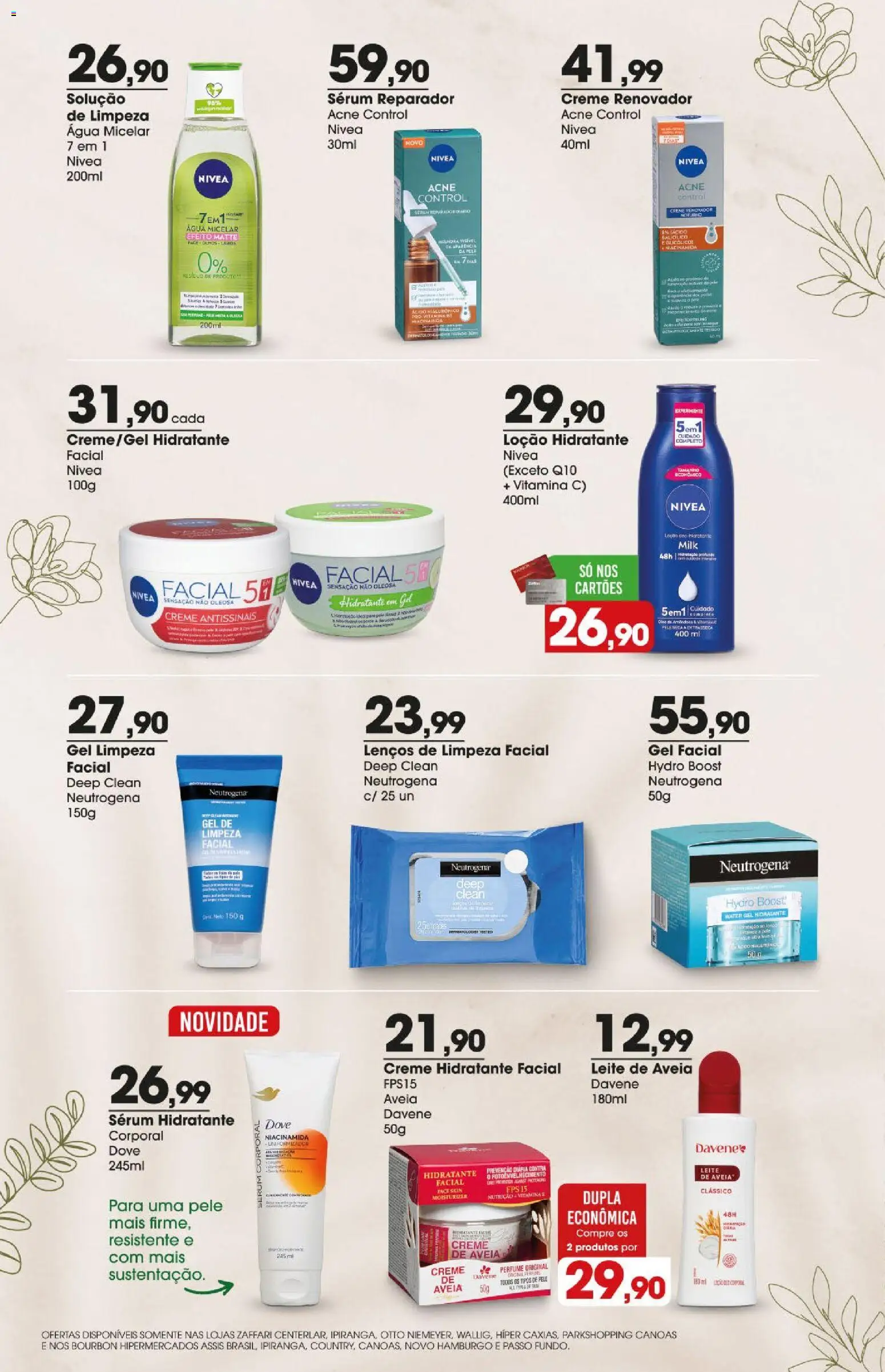 Zaffari Folheto - válido de 18.12.2025 | Página: 8 | Produtos: Perfume, Sérum, Bourbon, Leite de aveia