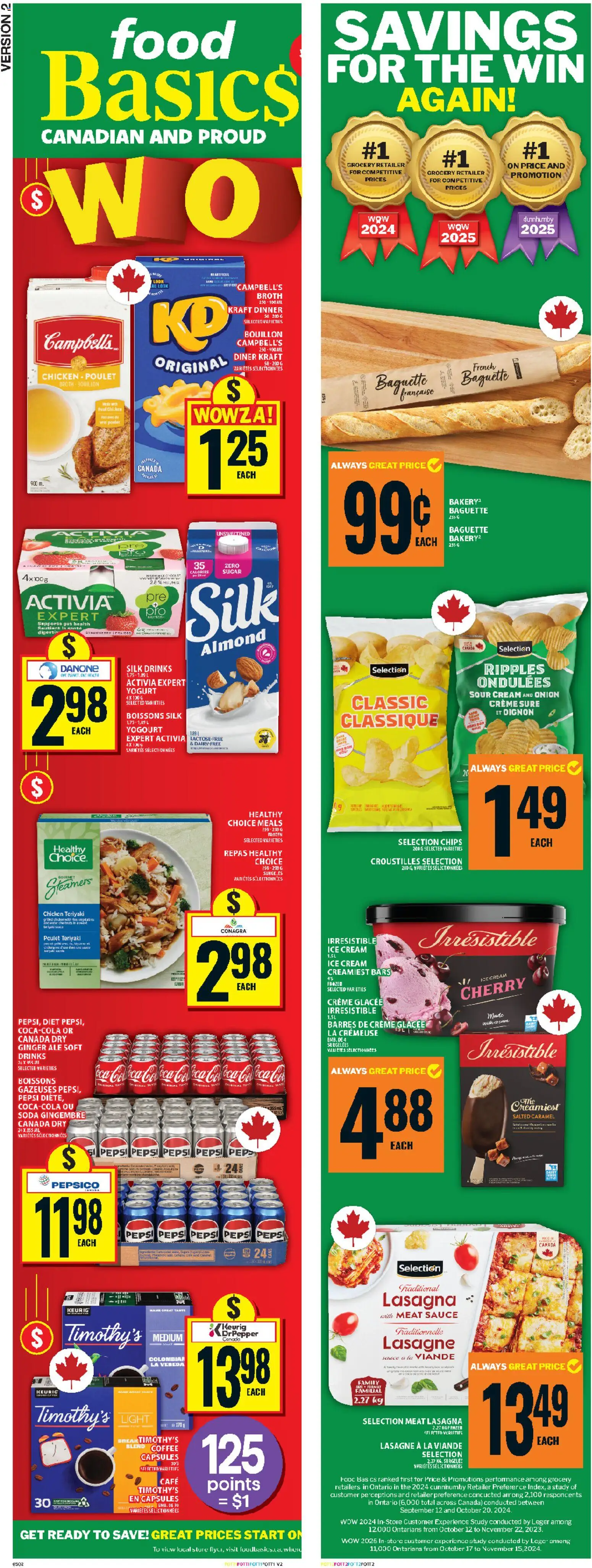Food Basics flyer valid from 22.01.2026 | Page: 2 | Products: Chips, Cream, Ice cream, Yogurt