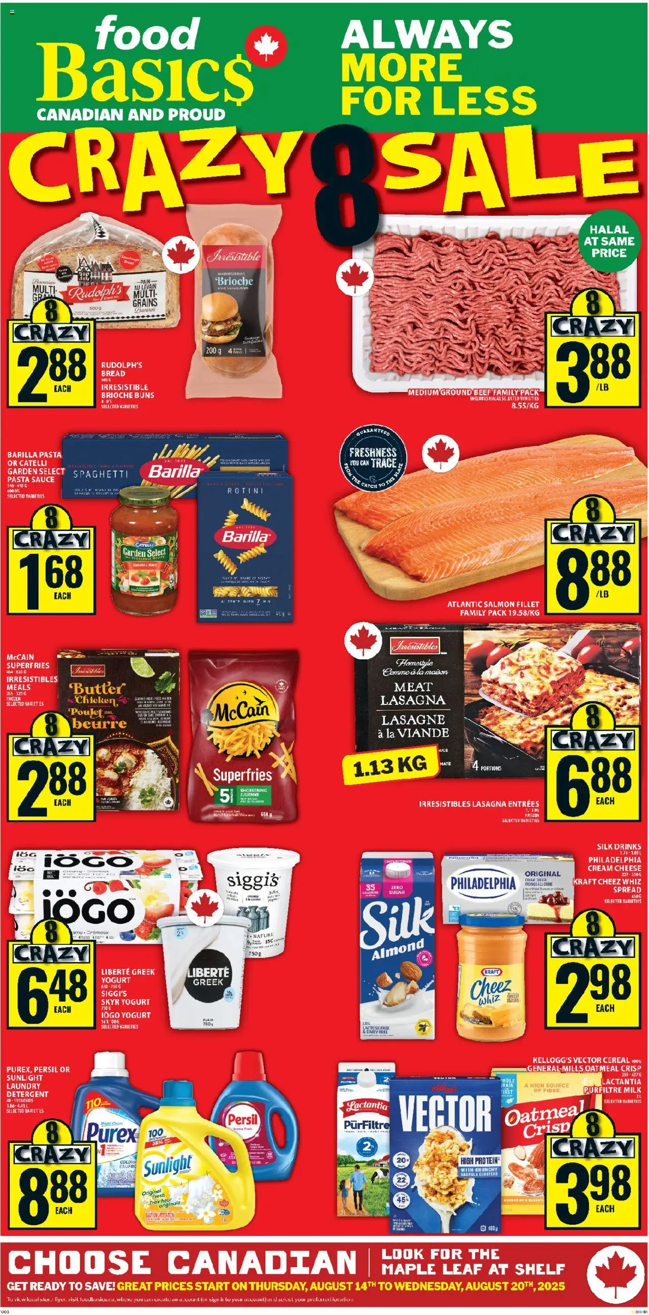 Food Basics flyer valid from 14.08.2025 | Page: 1