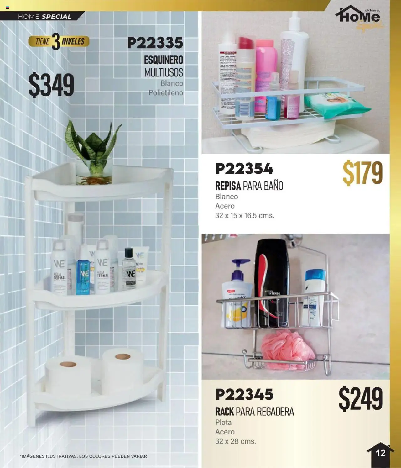 Nuevas ofertas de Cklass válidas en toda la República Mexicana desde el 01.10.2025. ¡Encuentra las mejores ofertas en Cklass - Catálogo Especial Home! | Página: 13 | Productos: Repisa, Agua, Baño, Regadera