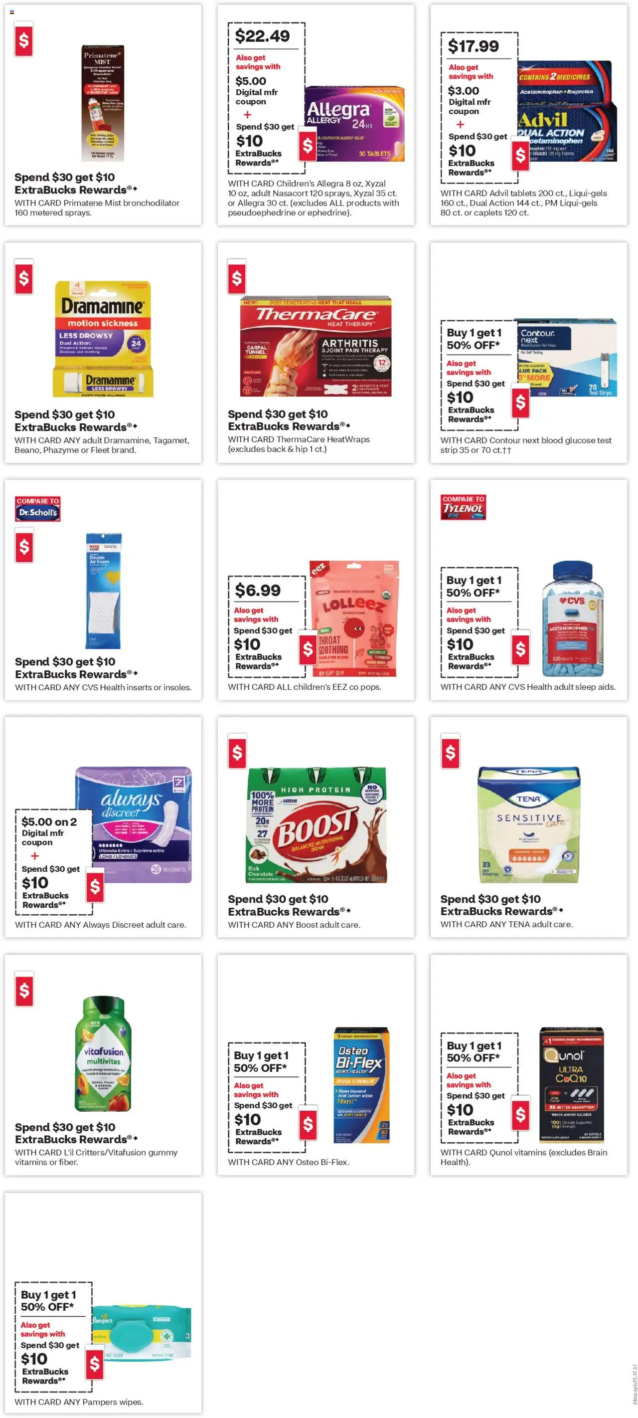 CVS Pharmacy Weekly Ad - NM - valid from 14.09.2025 | Page: 13 | Products: CoQ10, Glucose, Chocolate, Water