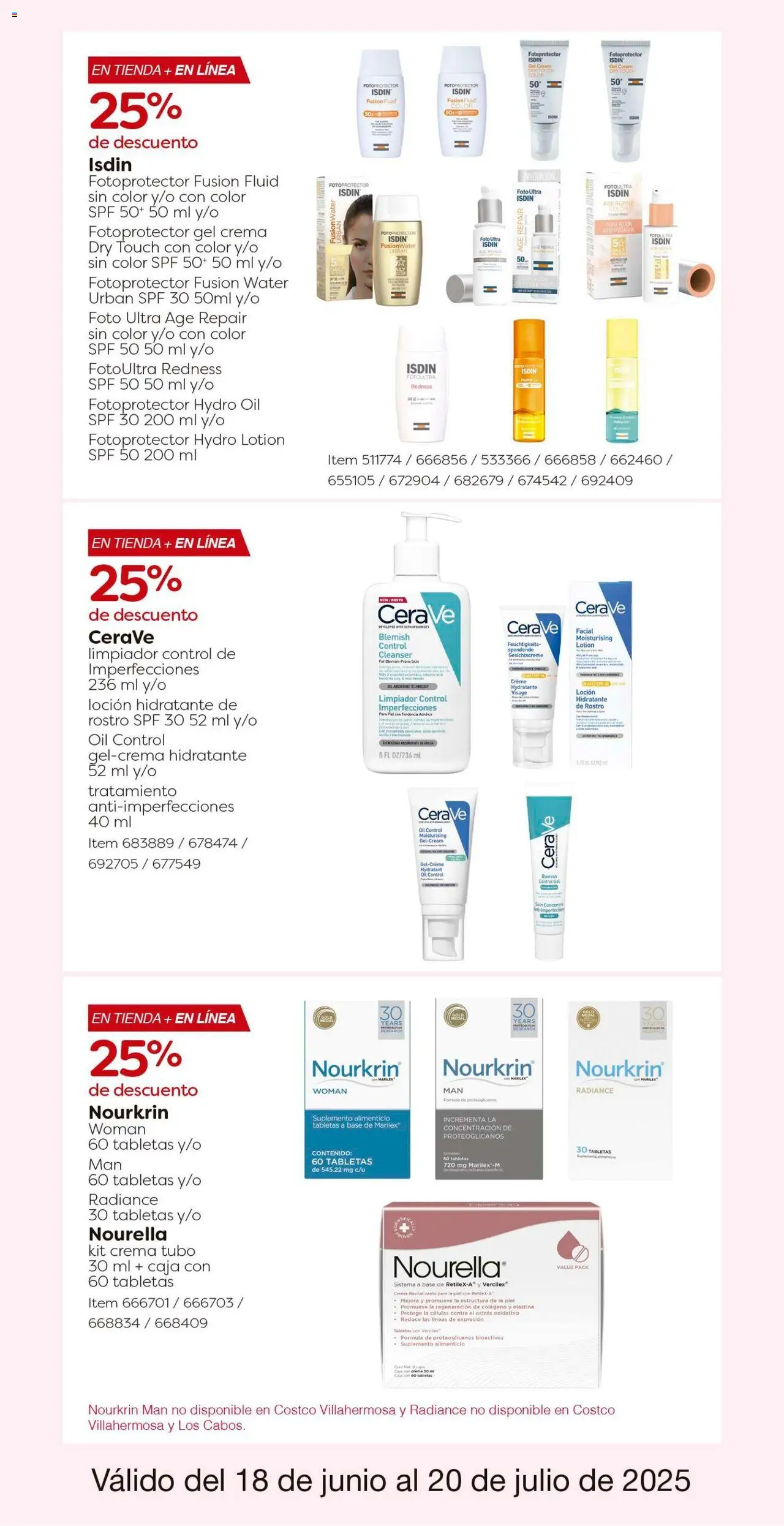 Nuevas ofertas de Costco válidas en toda la República Mexicana desde el 18.06.2025. ¡Encuentra las mejores ofertas en Costco catálogo! | Página: 30 | Productos: Crema, Loción, Limpiador, Caja