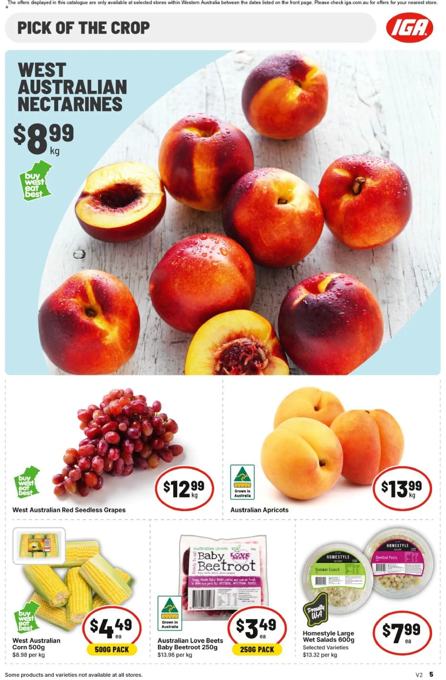 IGA catalogue - valid from 24.12.2025 | Page: 5 | Products: Pasta, Beetroot, Grapes
