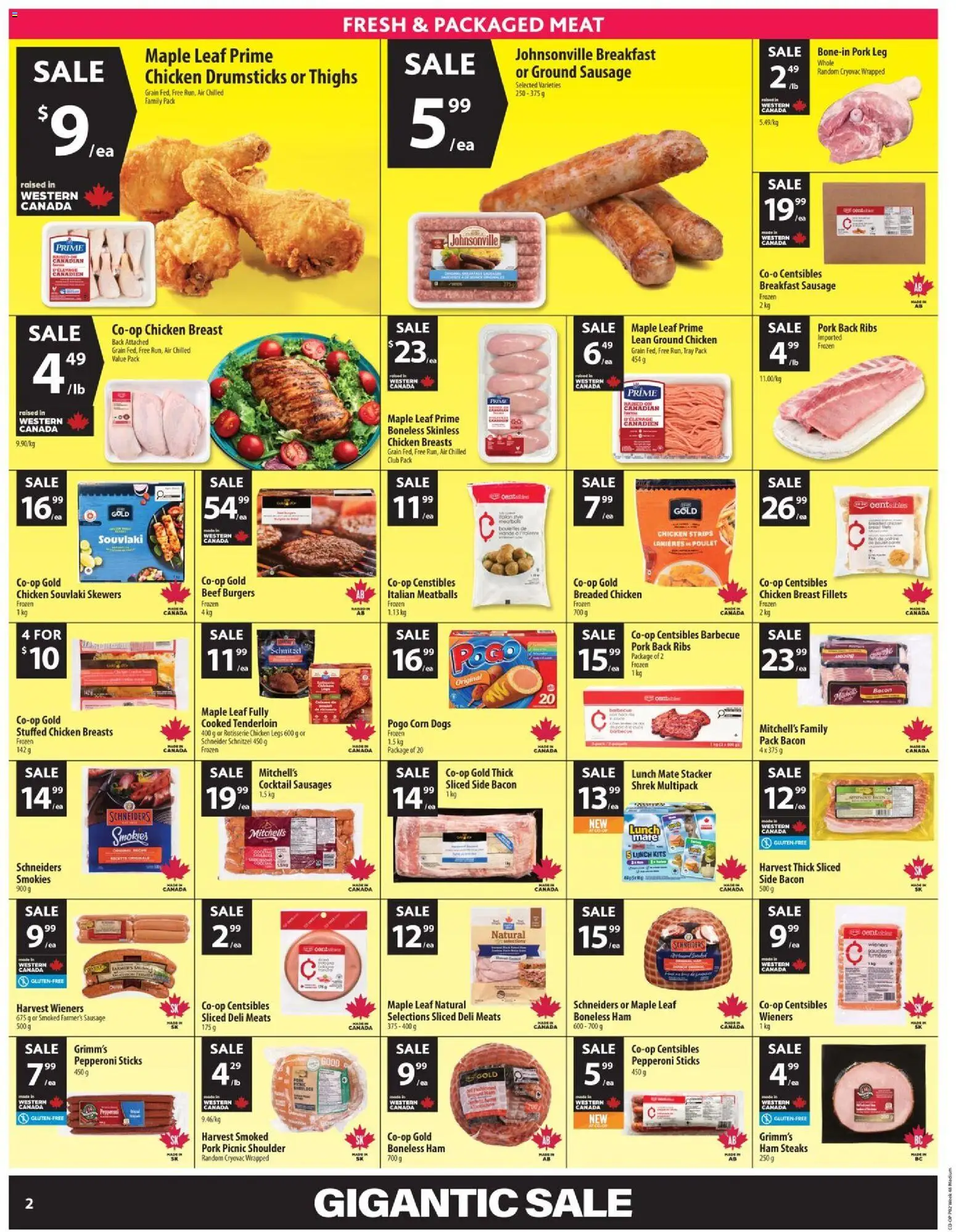 Co-op Food flyer valid from 20.11.2025 | Page: 3 | Products: Chicken breasts, Ham, Chicken, Pork