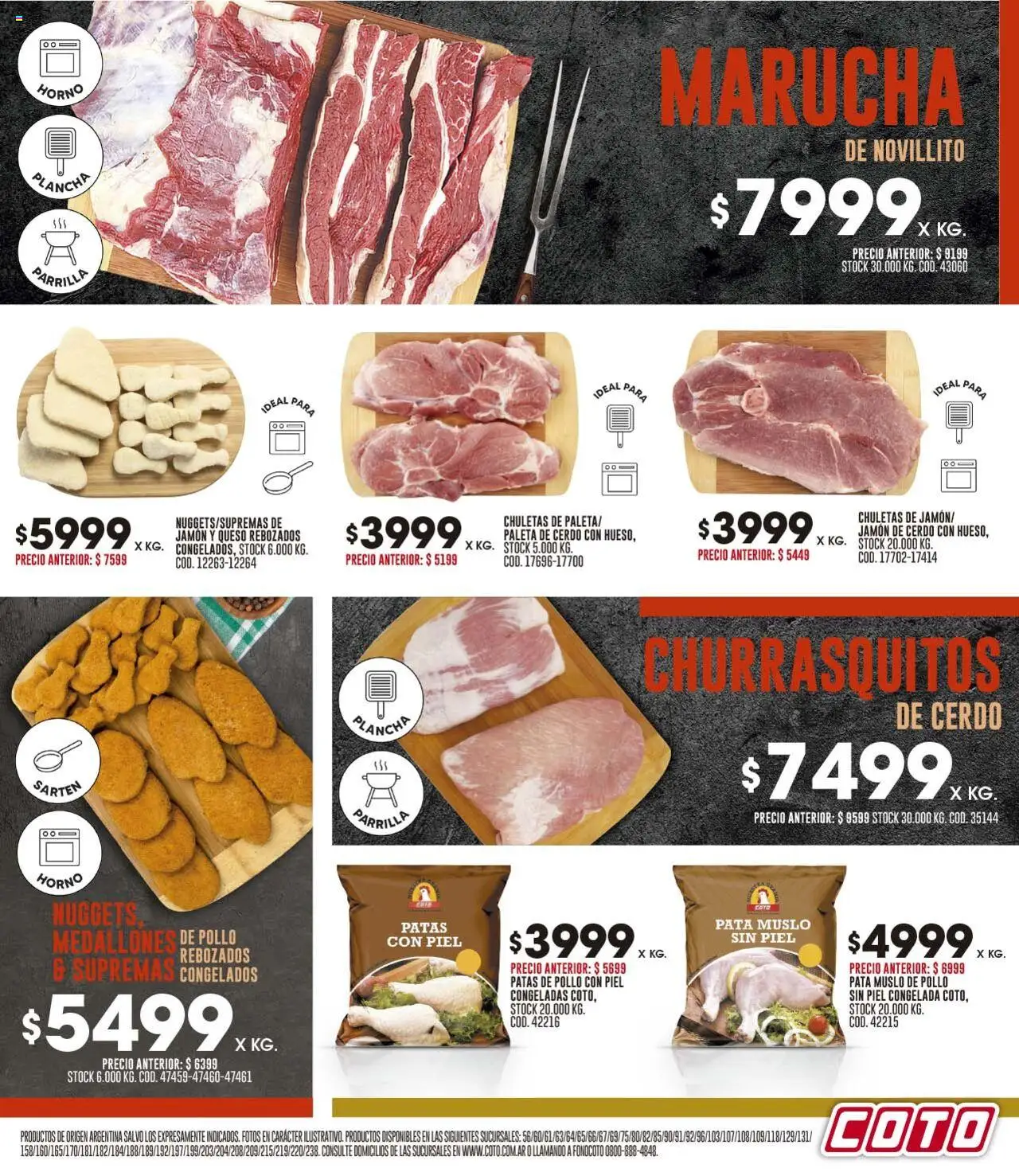 Coto ofertas │ válido desde el 11.08.2025 | Página: 3 | Productos: Pollo, Paleta, Plancha, Cerdo