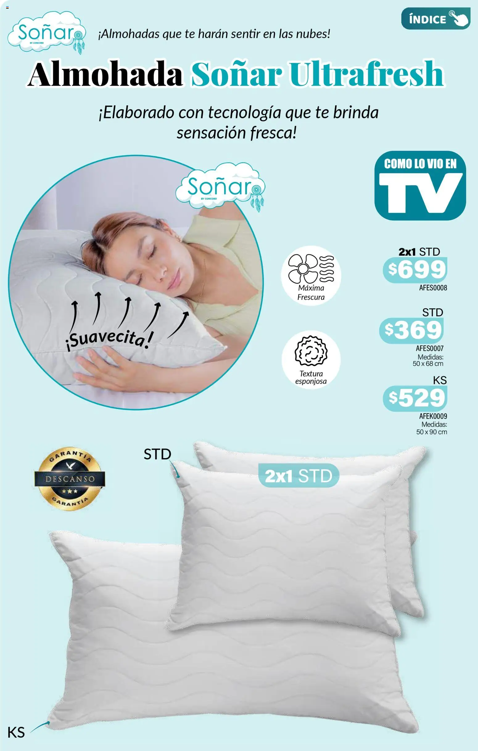 Nuevas ofertas de Colchas Concord válidas en toda la República Mexicana desde el 01.11.2025. ¡Encuentra las mejores ofertas en Colchas Concord Buen Fin! | Página: 207 | Productos: Almohada, Té