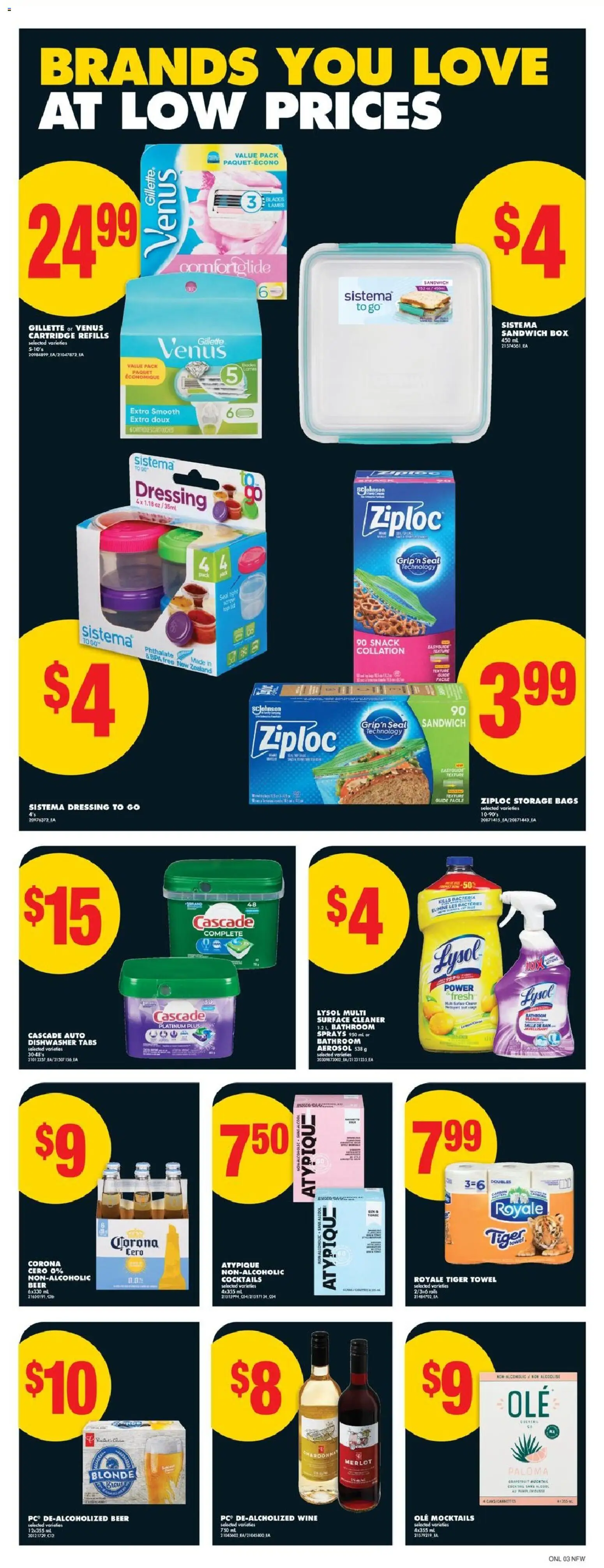 No Frills flyer valid from 01.01.2026 | Page: 8 | Products: Dishwasher, Box, Wine, Beer