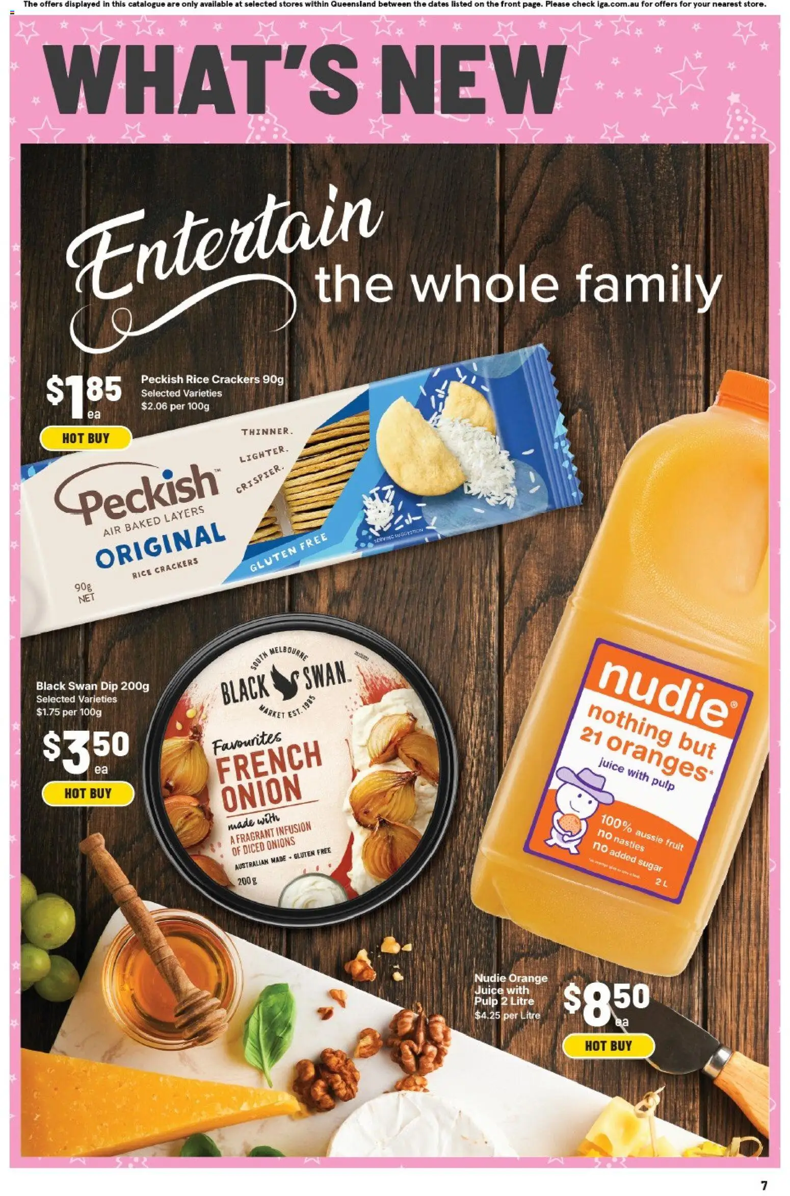 IGA catalogue - valid from 26.11.2025 | Page: 10 | Products: Crackers, Juice, Rice, Onions