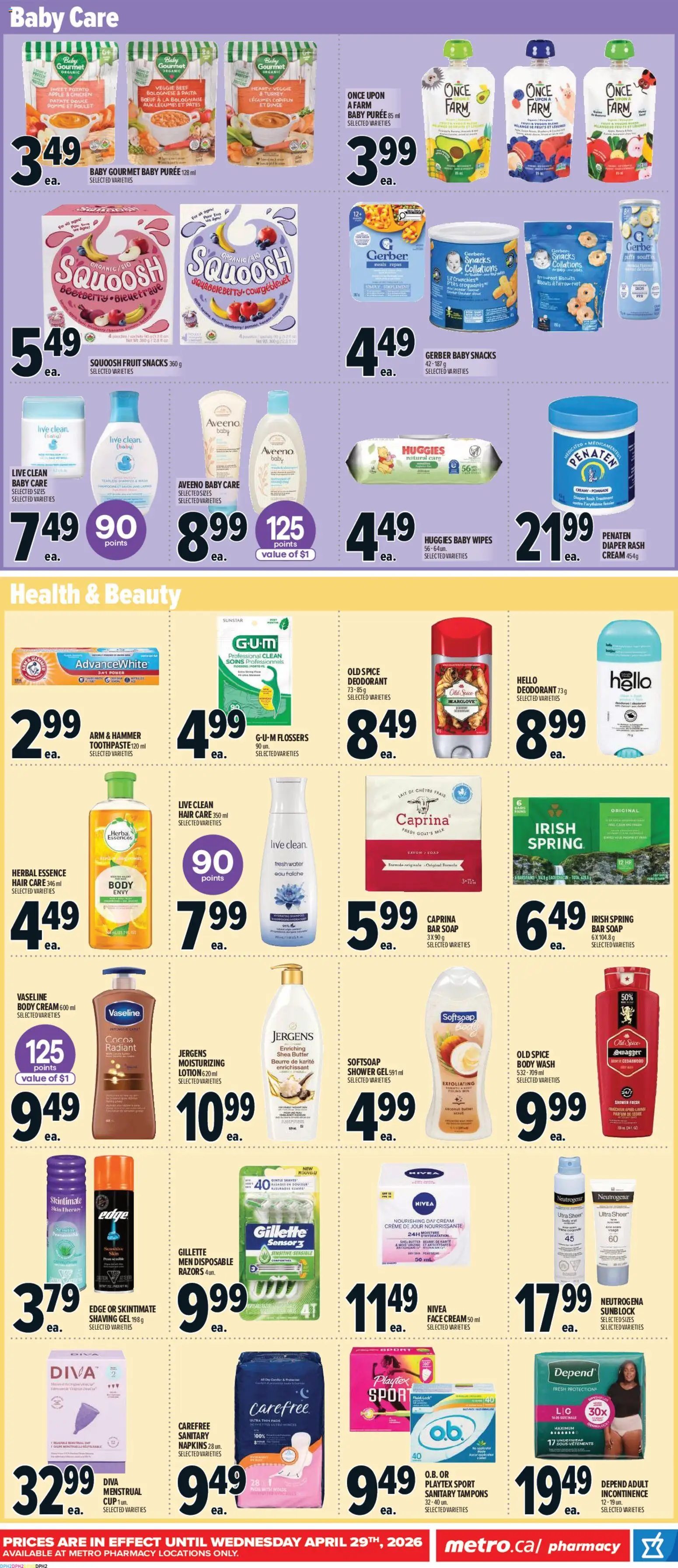 Metro flyer valid from 09.04.2026 | Page: 17 | Products: Pasta, Turkey, Shampoo, Shower