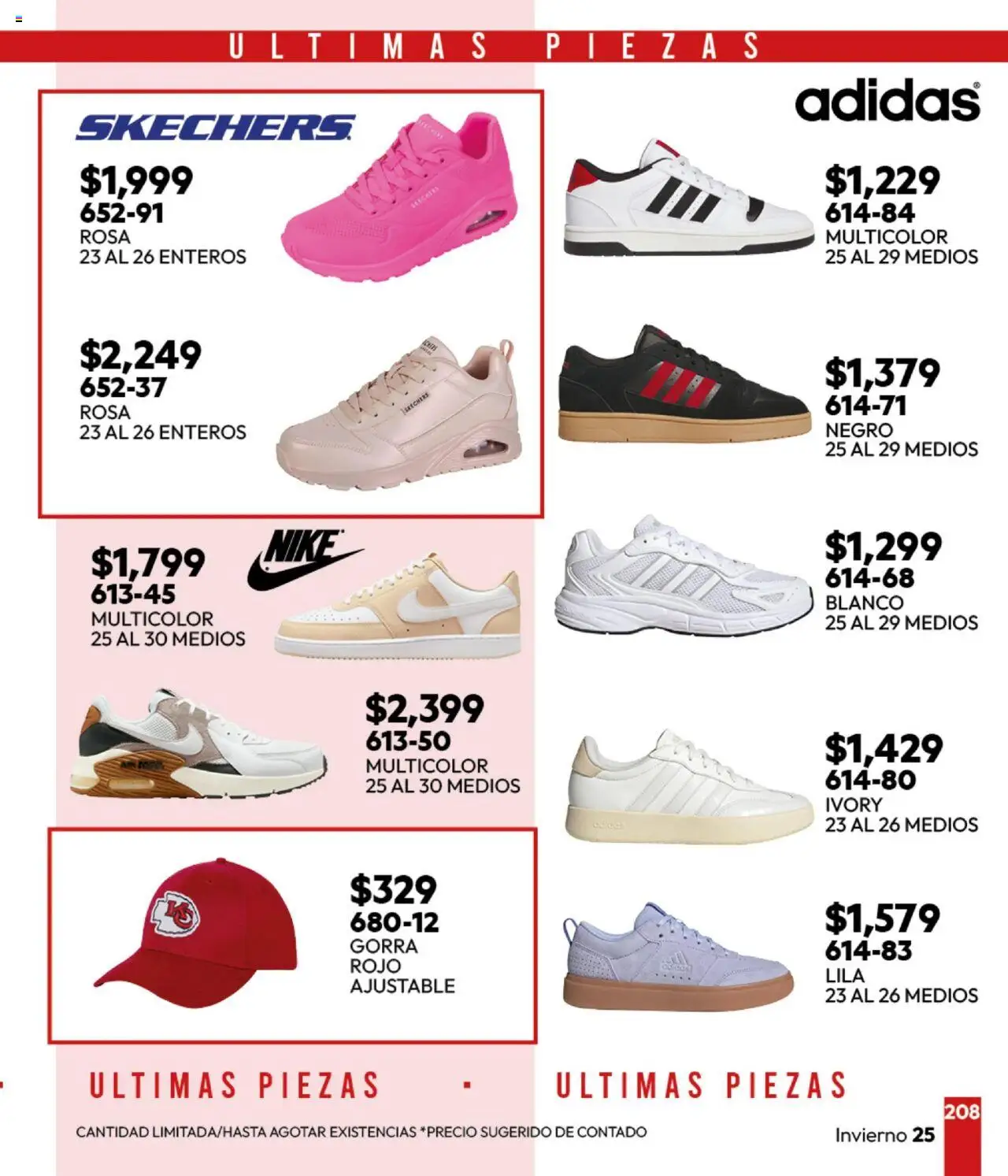 Nuevas ofertas de Cklass válidas en toda la República Mexicana desde el 16.09.2025. ¡Encuentra las mejores ofertas en Cklass - Catálogo Invierno Sportbrands! | Página: 225 | Productos: Gorra