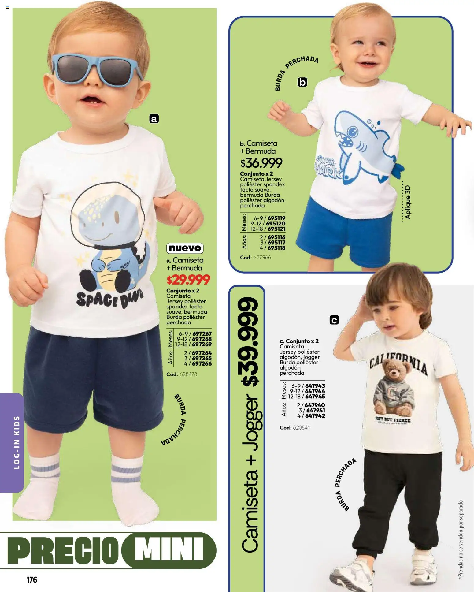 Carmel revista - valida desde el 01.03.2026 | Página: 176 | Productos: Algodón, Bermuda, Camiseta, Conjunto