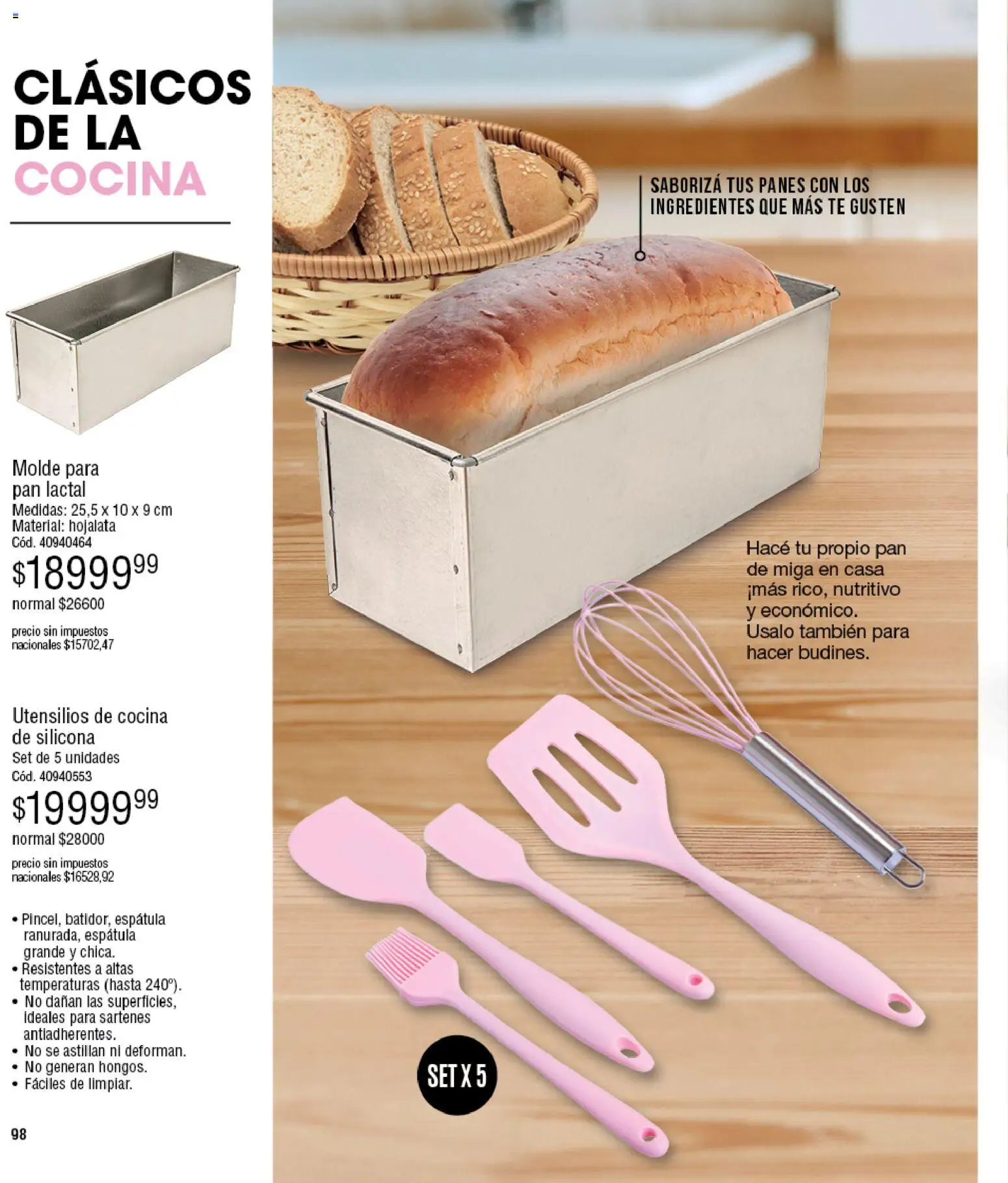 Millanel - Catálogo │ válido desde el 27.04.2026 | Página: 98 | Productos: Utensilios de cocina, Molde, Pan, Té