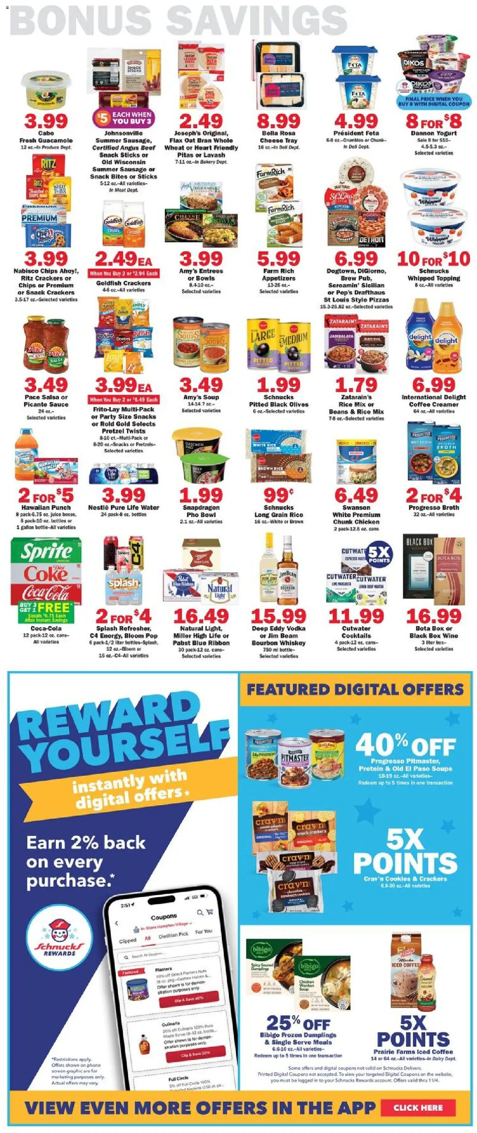 Schnucks Weekly Print Ad - MO - valid from 29.10.2025 | Page: 5 | Products: Yogurt, Beef, Whiskey, Phone