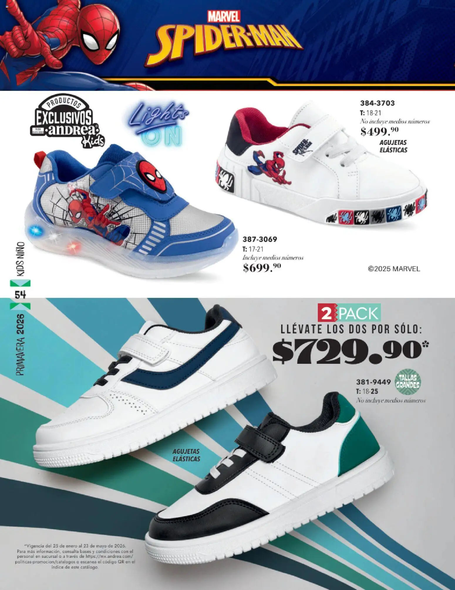 Nuevas ofertas de Andrea válidas en toda la República Mexicana desde el 25.01.2026. ¡Encuentra las mejores ofertas en Andrea catálogo Infantil! | Página: 54