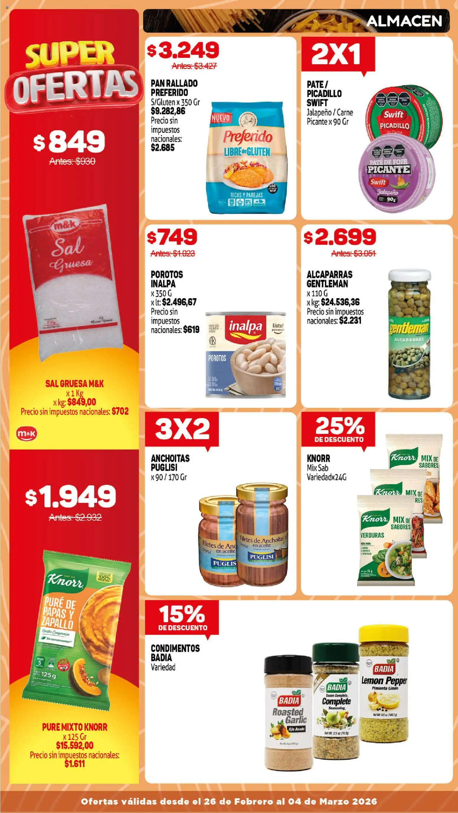 Makro ofertas │ válido desde el 26.02.2026 | Página: 5 | Productos: Sal, Pimienta, Limón, Paté