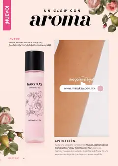 Nuevas ofertas de Mary Kay válidas en toda la República Mexicana desde el 01.09.2025. ¡Encuentra las mejores ofertas en Aceite Sedoso Corporal Mary Kay Confidently You de Edición Limitada, Limited edition silky body oil with a unique aroma.! | Página: 6 | Productos: Aceite, Body, Sobre
