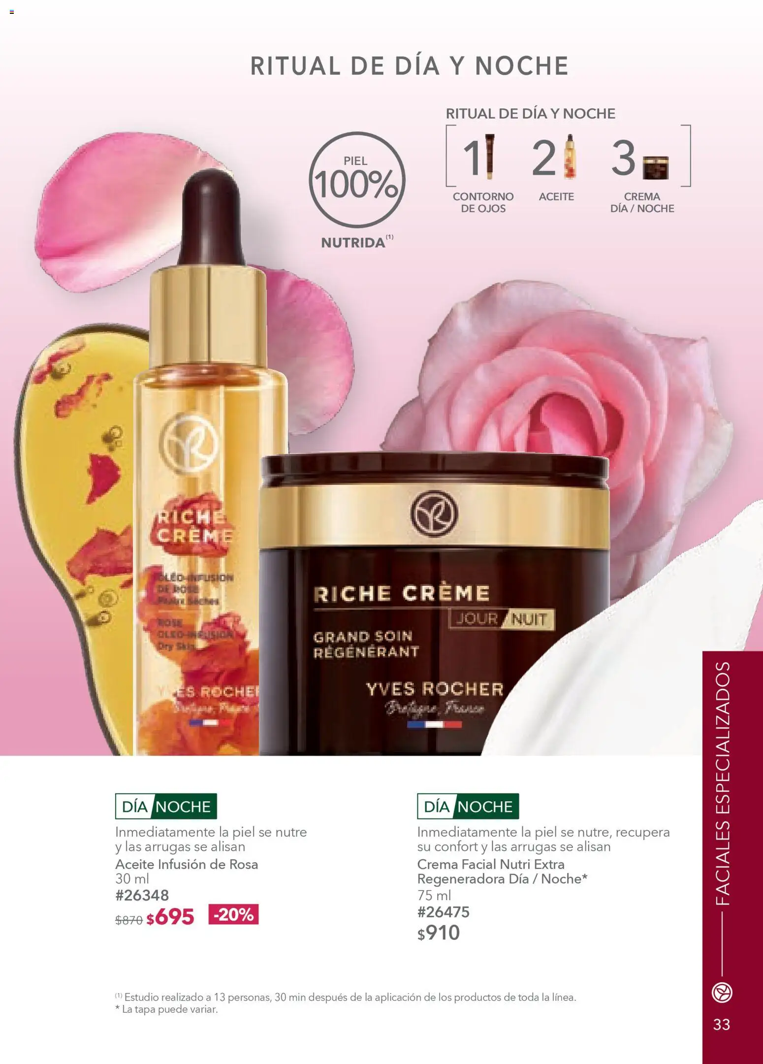 Nuevas ofertas de Yves Rocher válidas en toda la República Mexicana desde el 03.03.2026. ¡Encuentra las mejores ofertas en Yves Rocher campaña 4 2026! | Página: 33 | Productos: Crema, Contorno, Aceite
