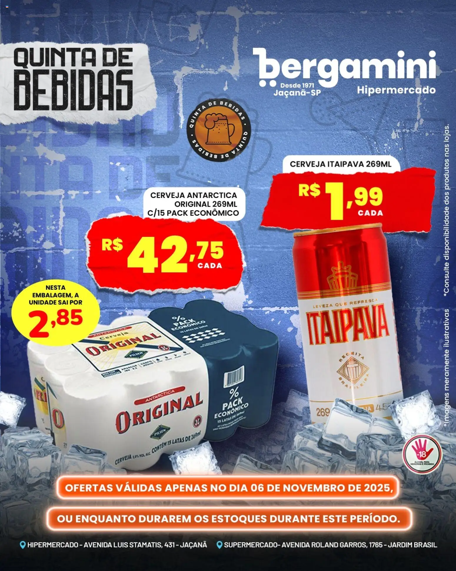 Supermercado Bergamini Folheto - válido de 06.11.2025 | Página: 2 | Produtos: Cerveja, Tinta