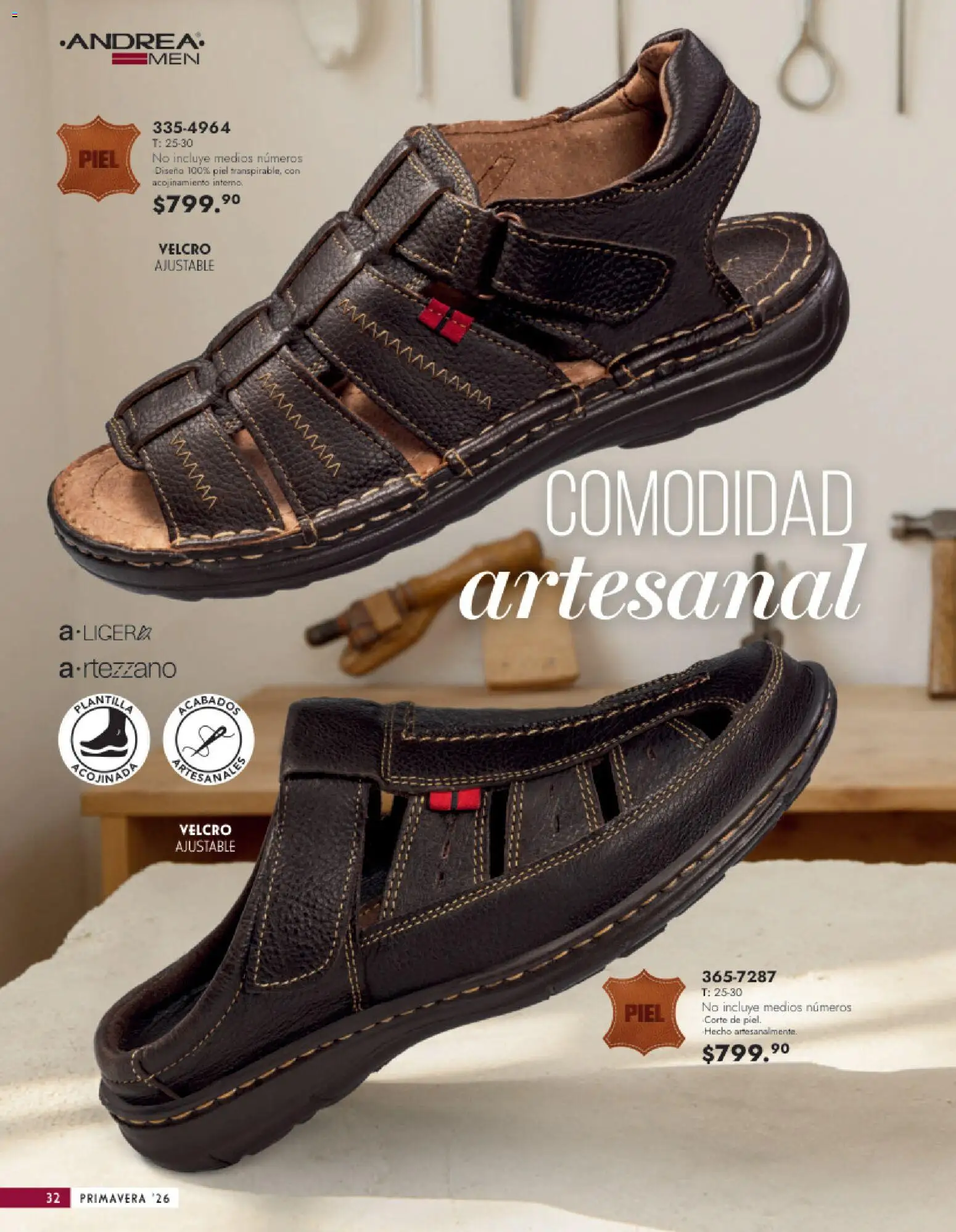 Nuevas ofertas de Andrea válidas en toda la República Mexicana desde el 25.01.2026. ¡Encuentra las mejores ofertas en Andrea catálogo Calzado Caballero! | Página: 32