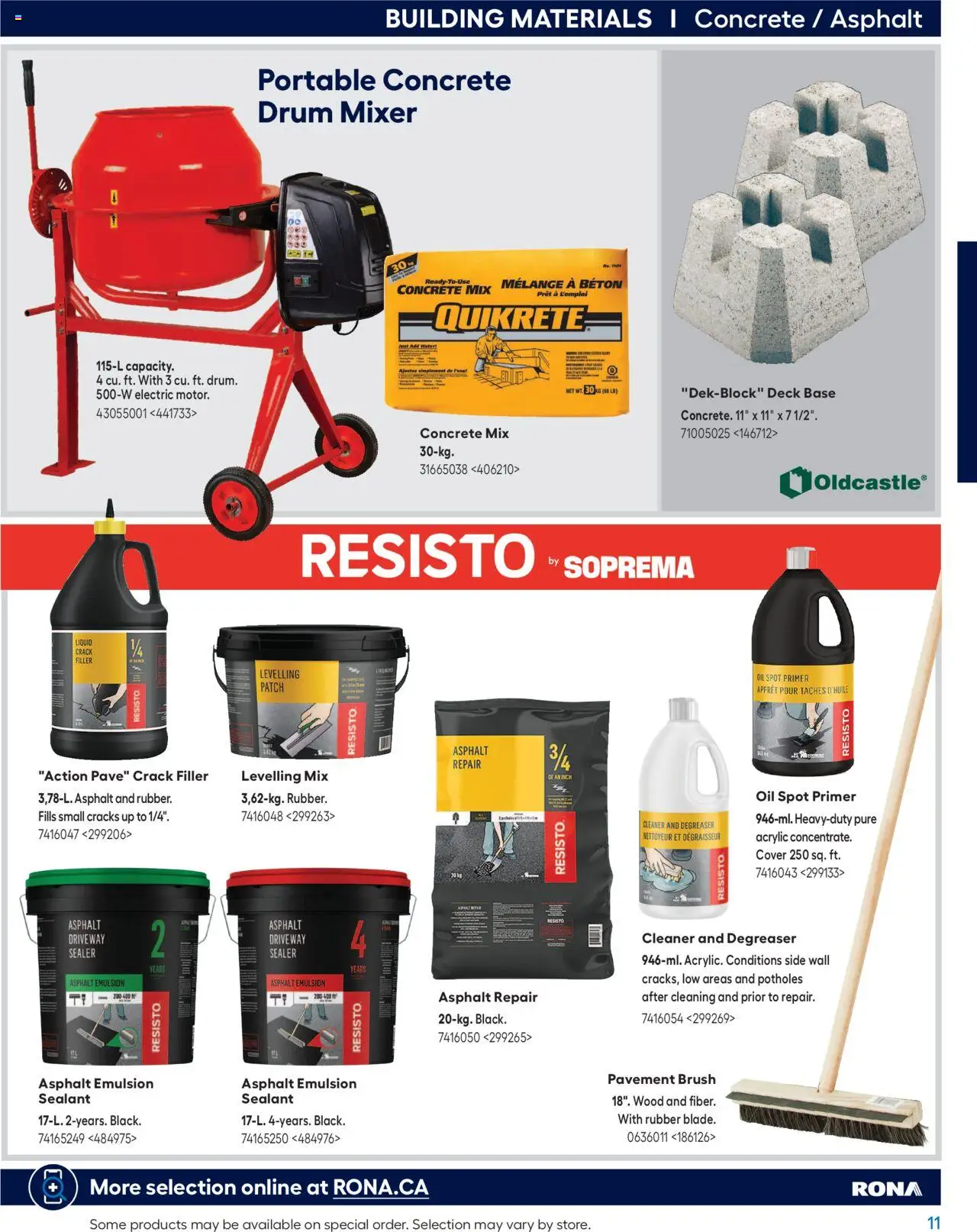 Rona flyer valid from 22.04.2025 | Page: 11 | Products: Mixer, Brush, Oil