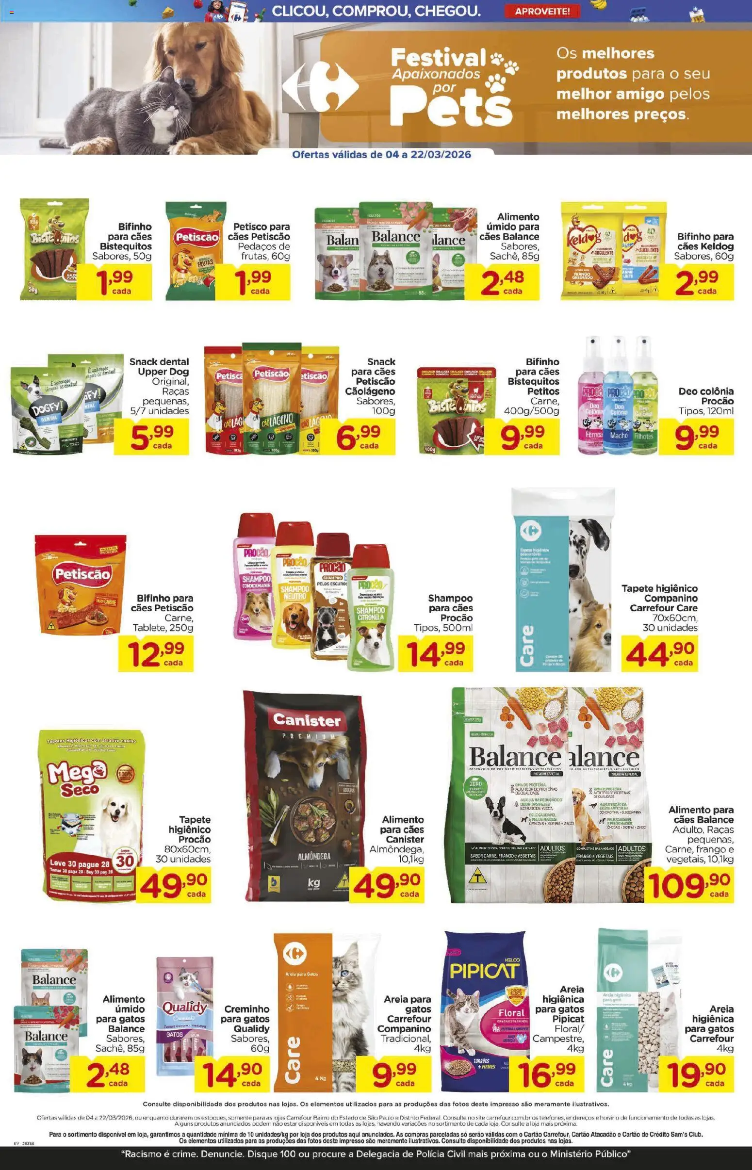 Carrefour Bairro Folheto - válido de 04.03.2026 | Página: 3 | Produtos: Colágeno, Condicionador, Tapete higiênico, Frango