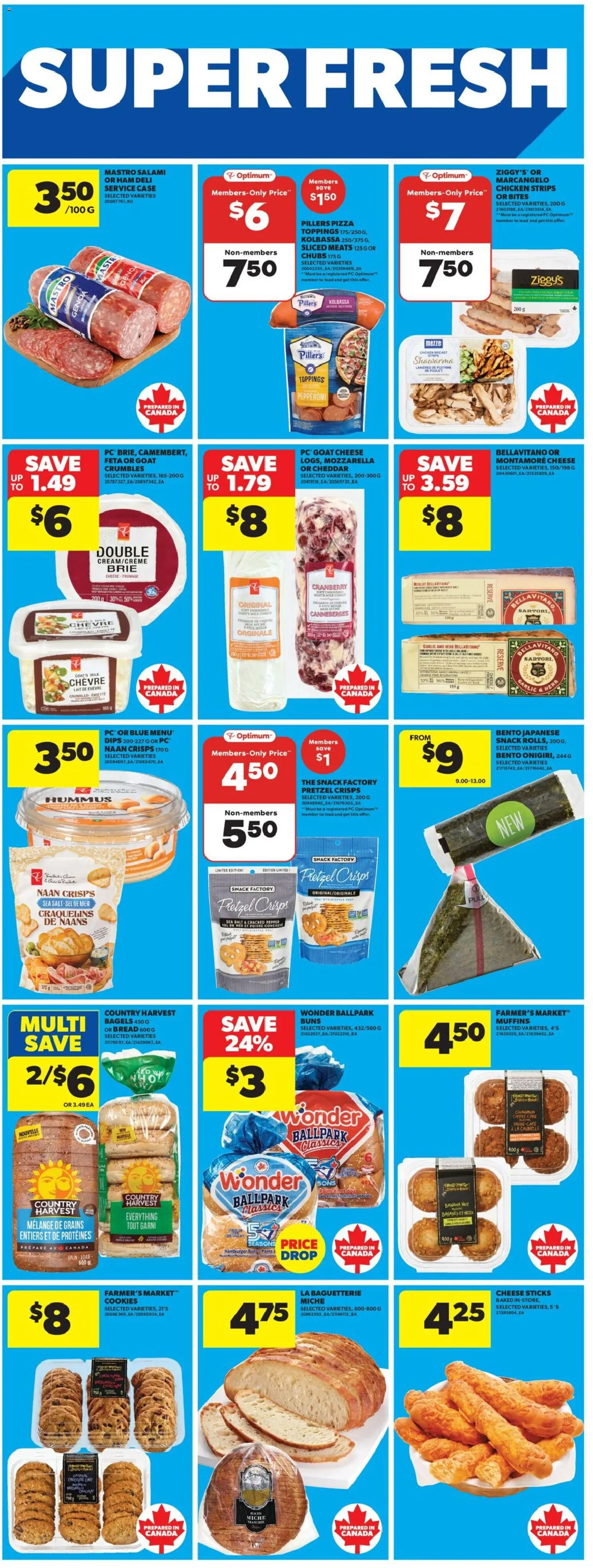 Real Canadian Superstore flyer valid from 16.04.2026 | Page: 16 | Products: Cookies, Bread, Salami, Chicken