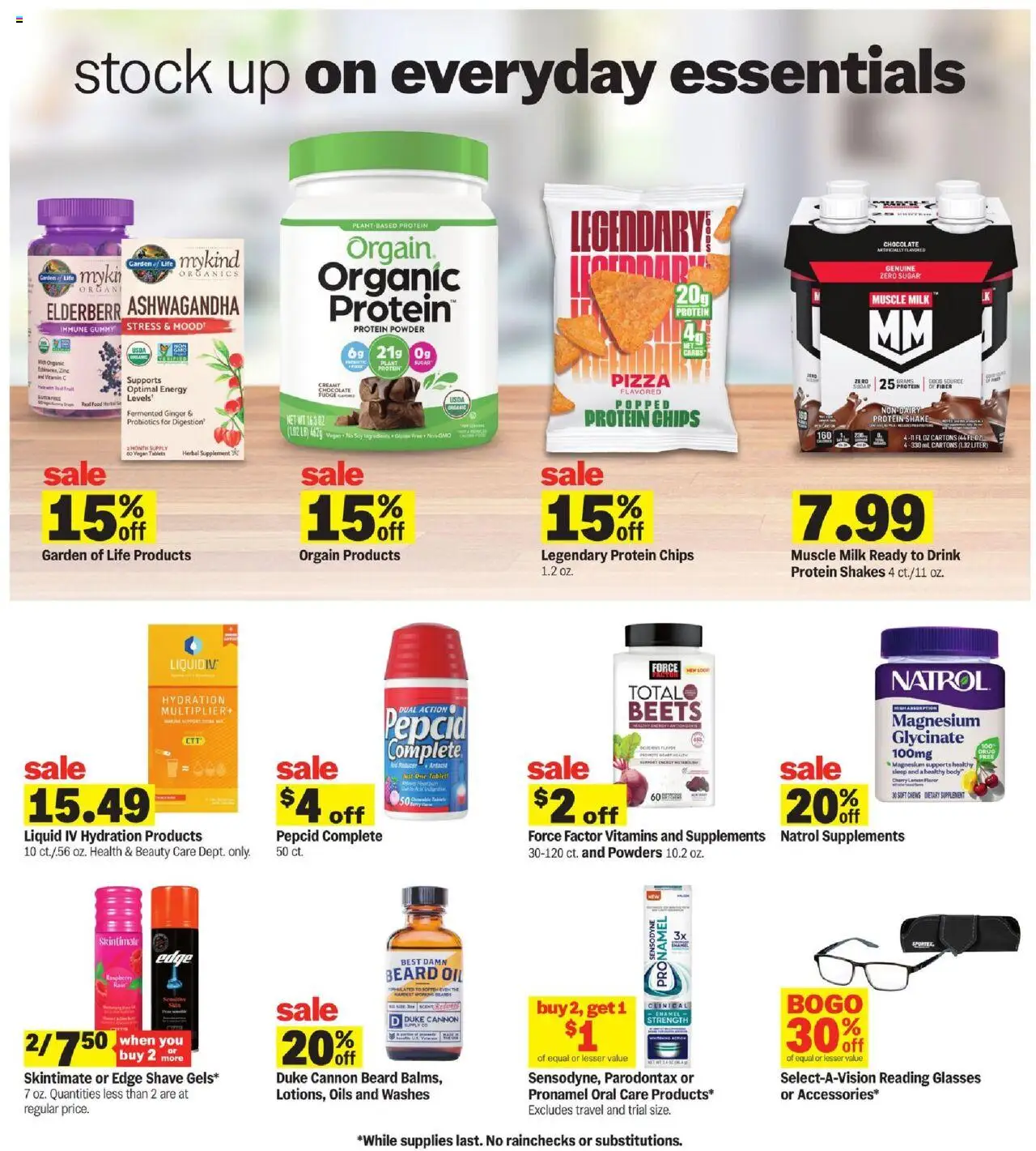 Meijer Weekly Ad - MI - valid from 06.07.2025 | Page: 31 | Products: Probiotics, Protein Powder, Ginger, Pizza