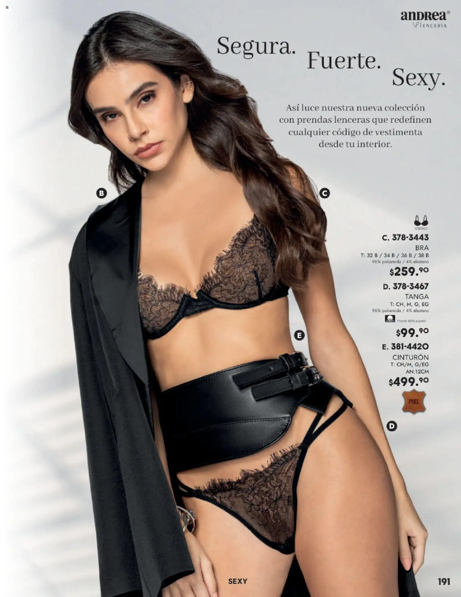 Nuevas ofertas de Andrea válidas en toda la República Mexicana desde el 26.11.2025. ¡Encuentra las mejores ofertas en Andrea catálogo Lancería, Vestir Interior otoño 2025! | Página: 27 | Productos: Fuente, Cinturón, Algodón