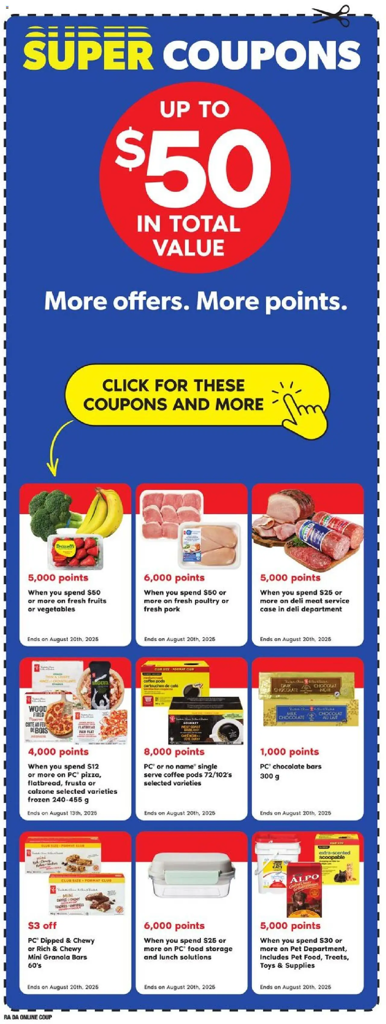 Atlantic Superstore flyer valid from 17.07.2025 | Page: 20 | Products: Case, Coffee, Chocolate, Pork