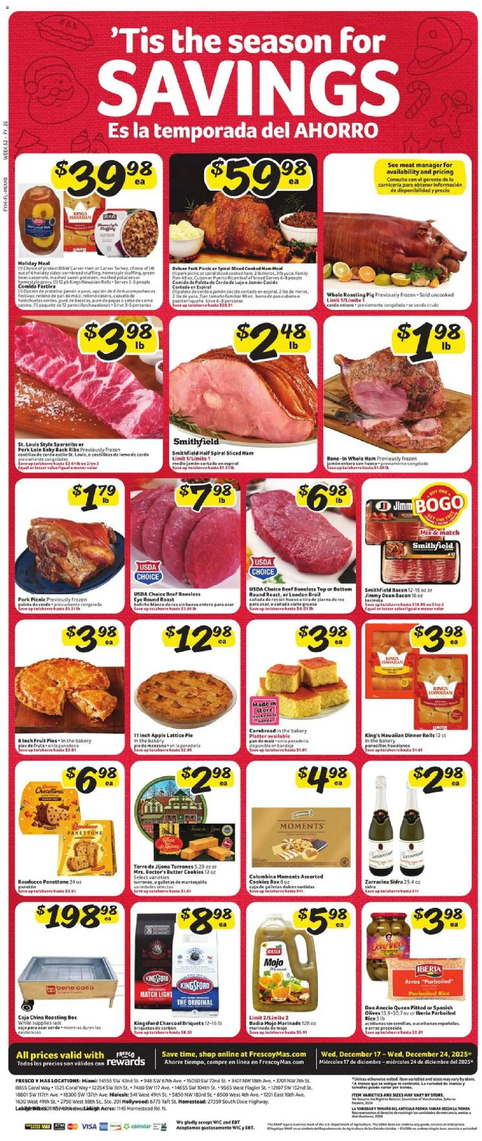 Fresco y Más Weekly Ad - valid from 17.12.2025 | Page: 7 | Products: Box, Butter, Ham, Rice