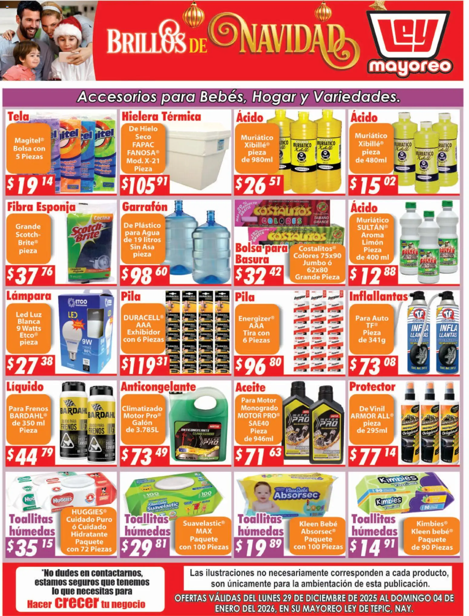 Nuevas ofertas de Casa Ley válidas en toda la República Mexicana desde el 29.12.2025. ¡Encuentra las mejores ofertas en Casa Ley folleto Tepic! | Página: 6 | Productos: Papa, Esponja, Limón, Toallitas húmedas