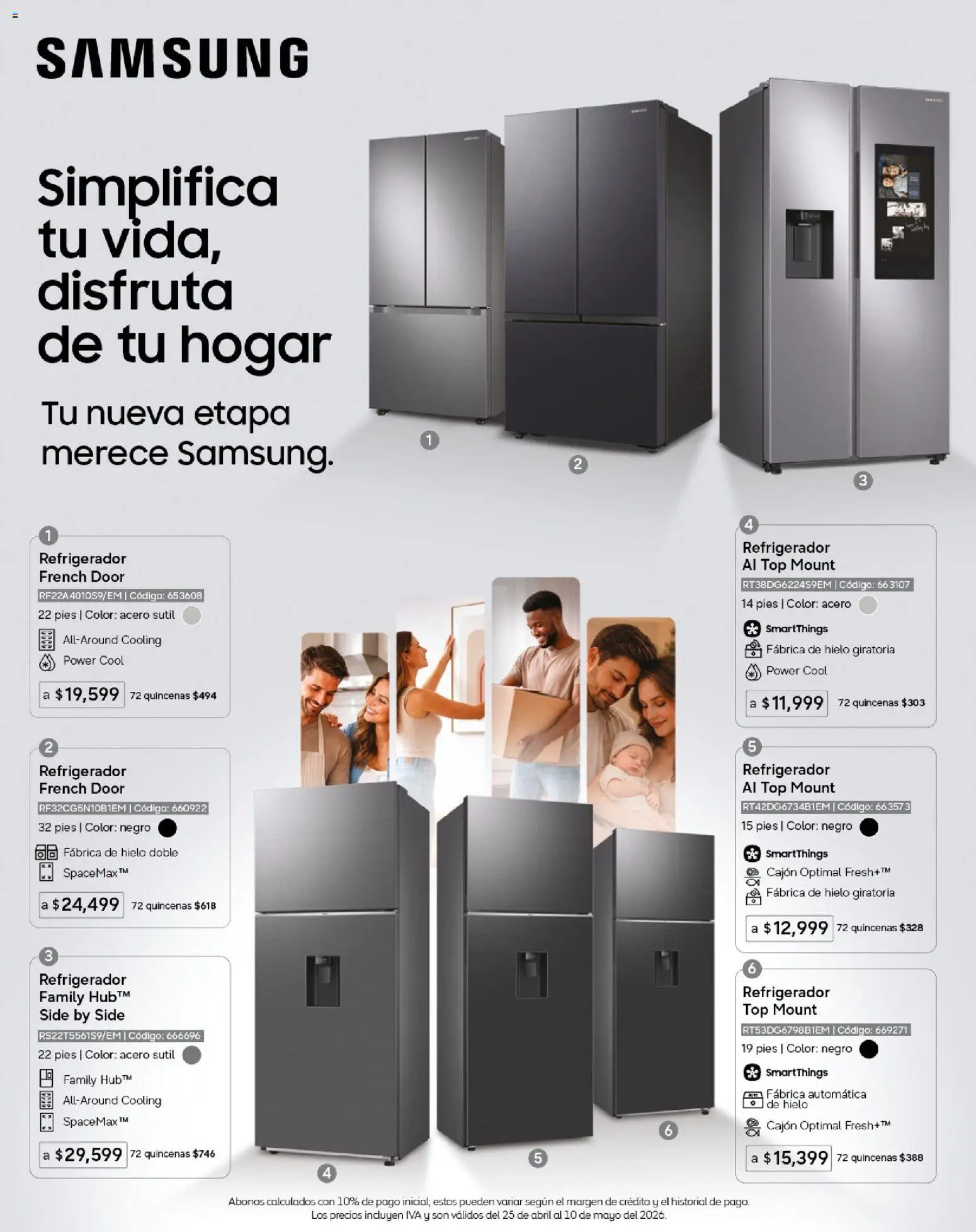 Nuevas ofertas de Coppel válidas en toda la República Mexicana desde el 25.04.2026. ¡Encuentra las mejores ofertas en Coppel catálogo Los regalos que mamá siempre quiere! | Página: 50 | Productos: Refrigerador, Top