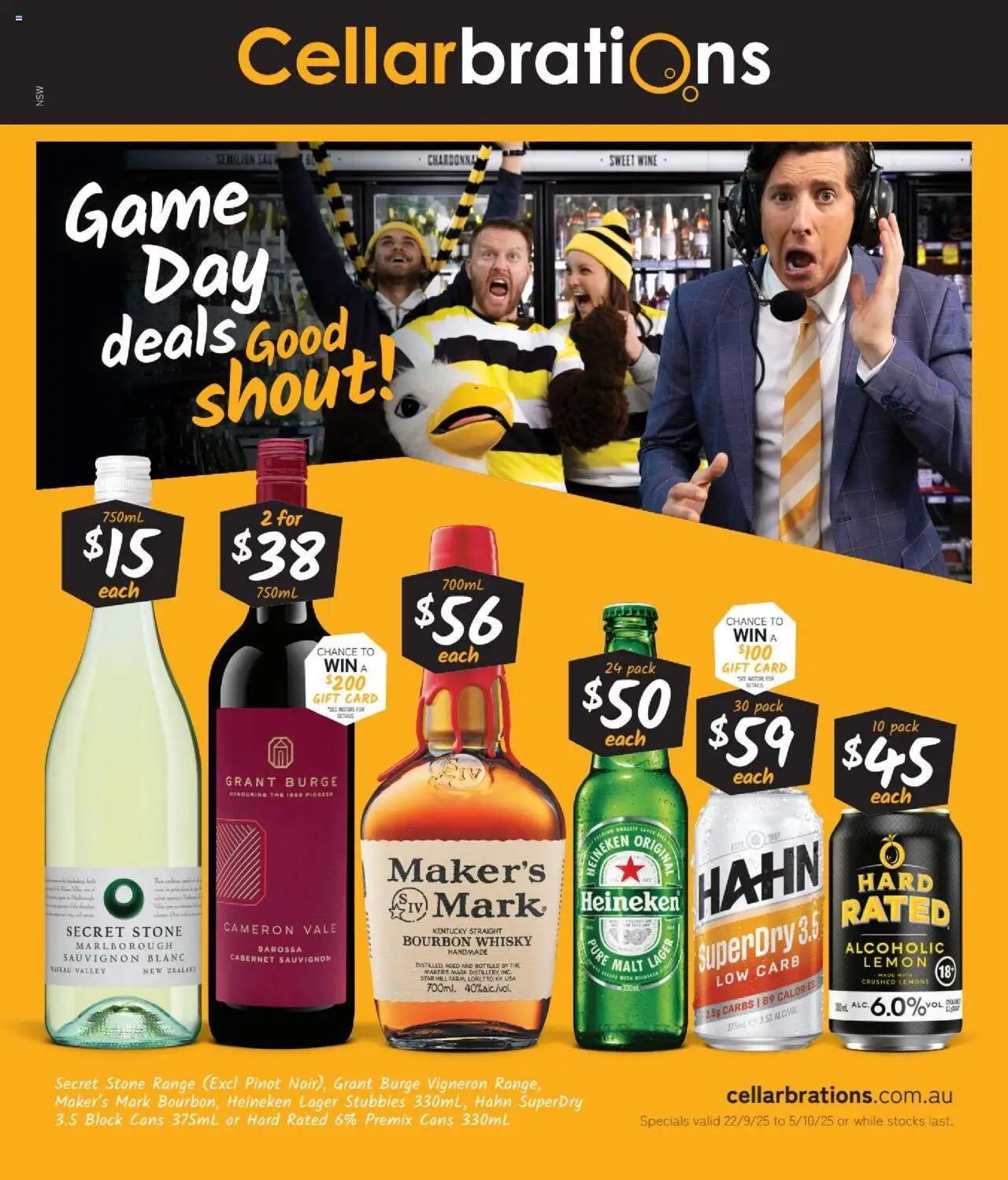 Cellarbrations catalogue - valid from 22.09.2025 | Page: 1 | Products: Handmade, Bourbon, Lemon, Game