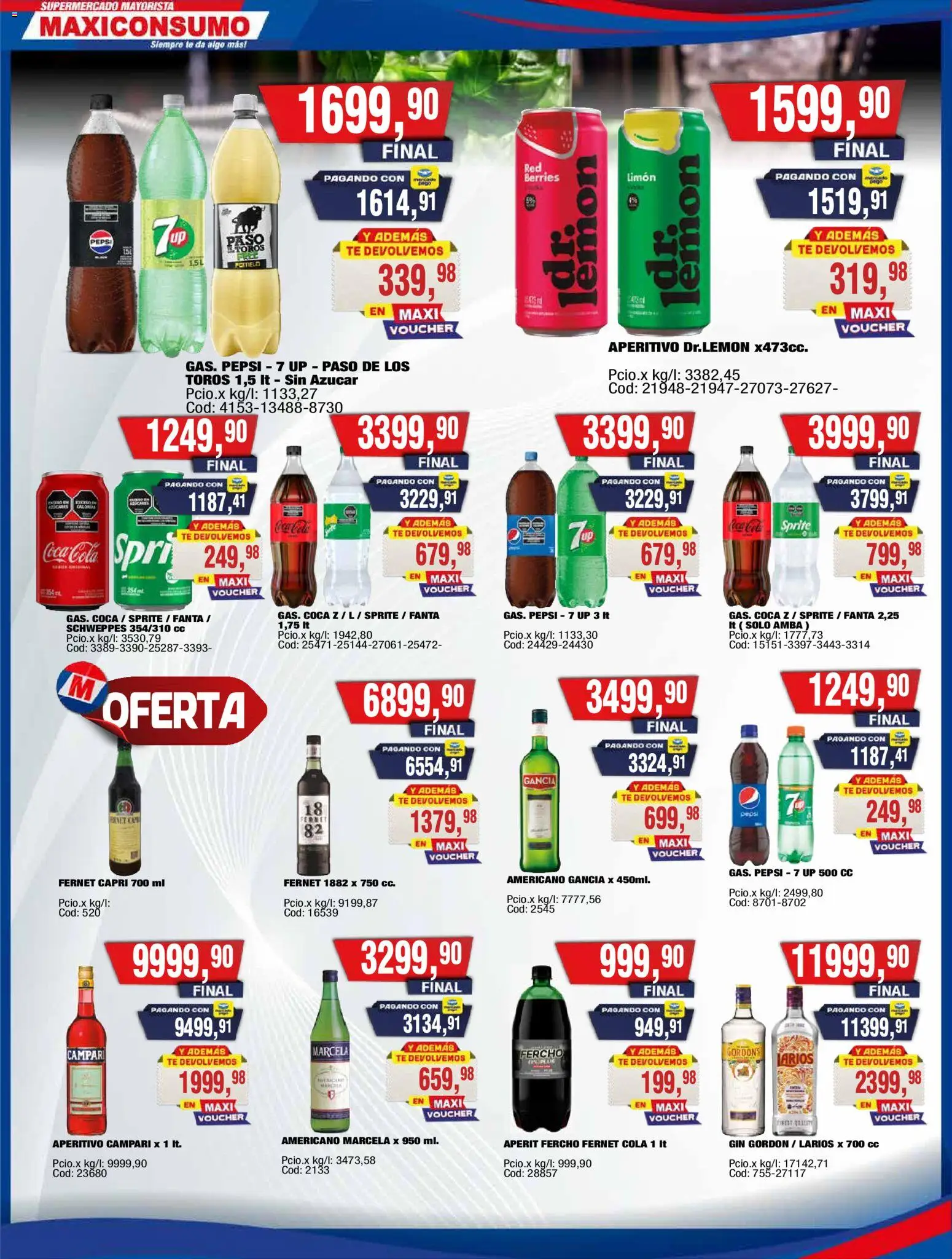 Maxiconsumo ofertas │ válido desde el 13.04.2026 | Página: 16 | Productos: Azucar, Fernet, Limón, Té